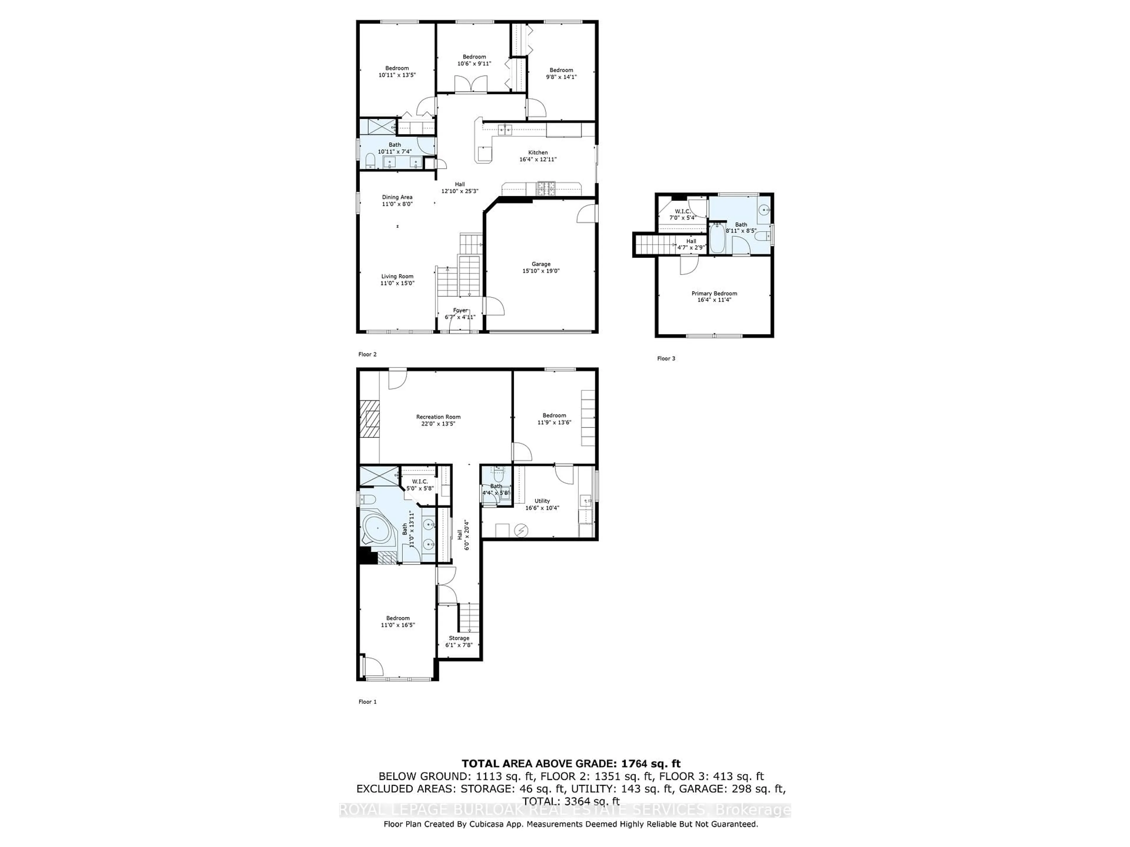 Floor plan for 1128 Dowland Cres, Burlington Ontario L7T 4C9