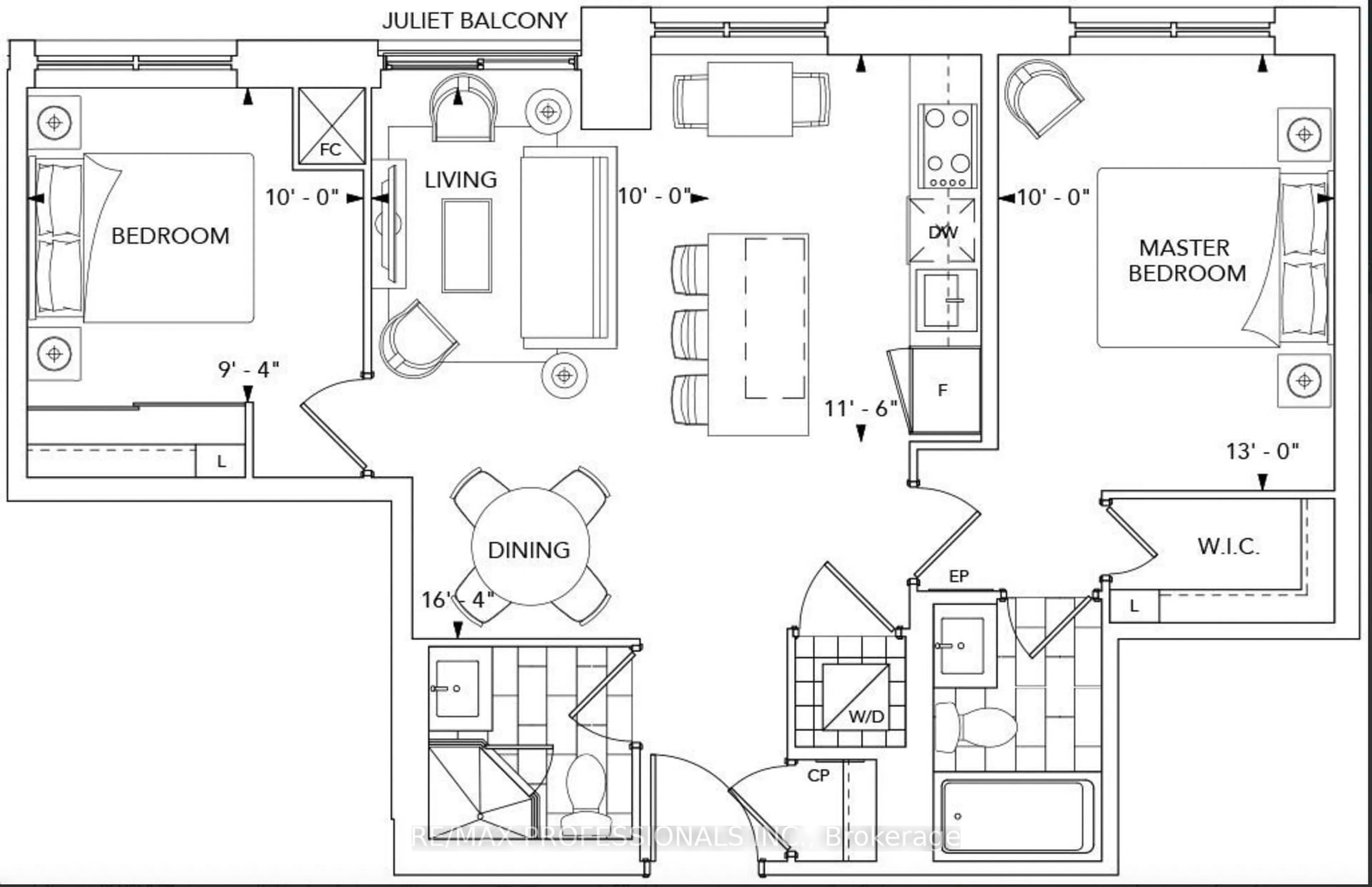 Floor plan for 5 Mabelle Ave #4332, Toronto Ontario M9A 0C8