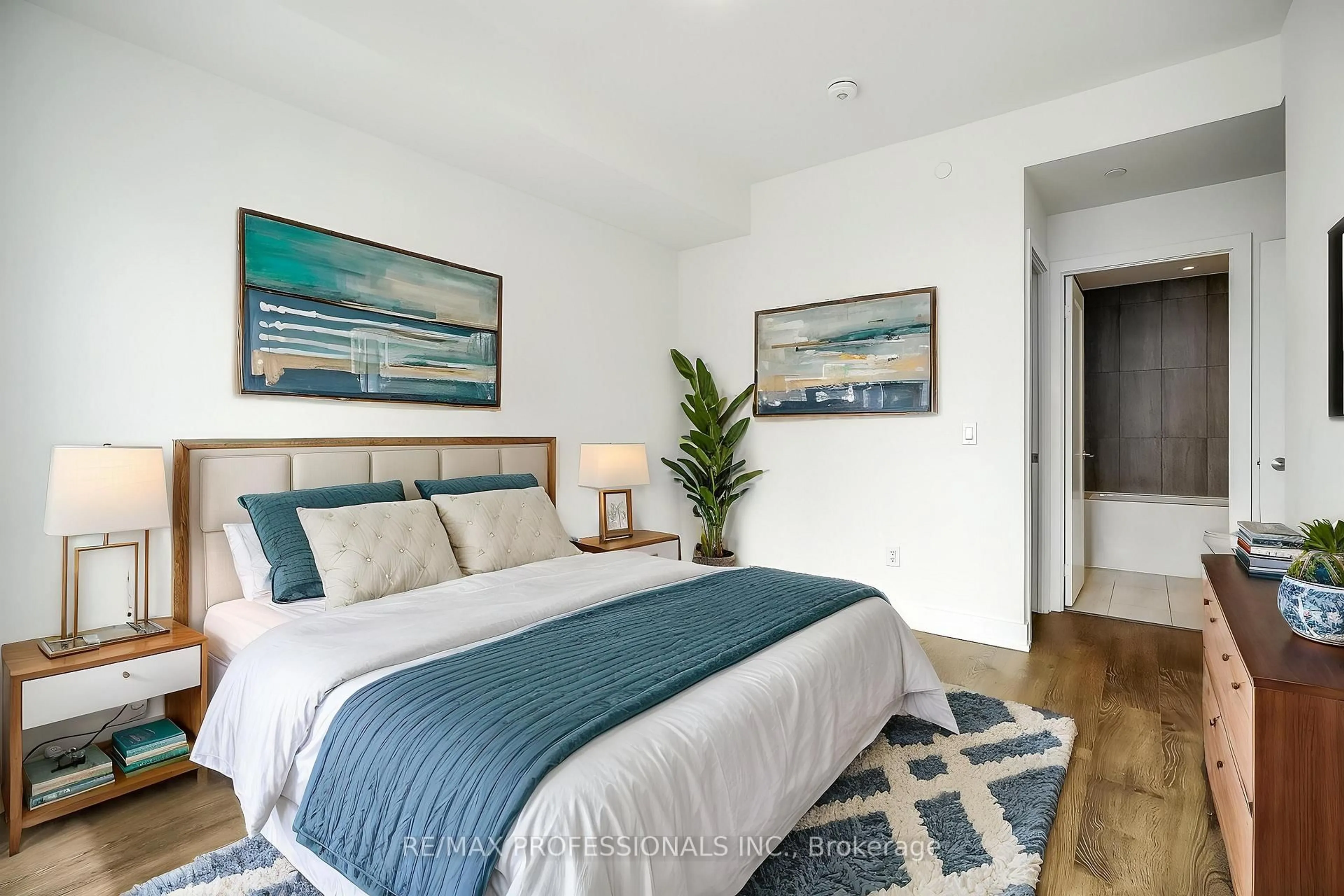 Bedroom with bed, unknown for 5 Mabelle Ave #4332, Toronto Ontario M9A 0C8