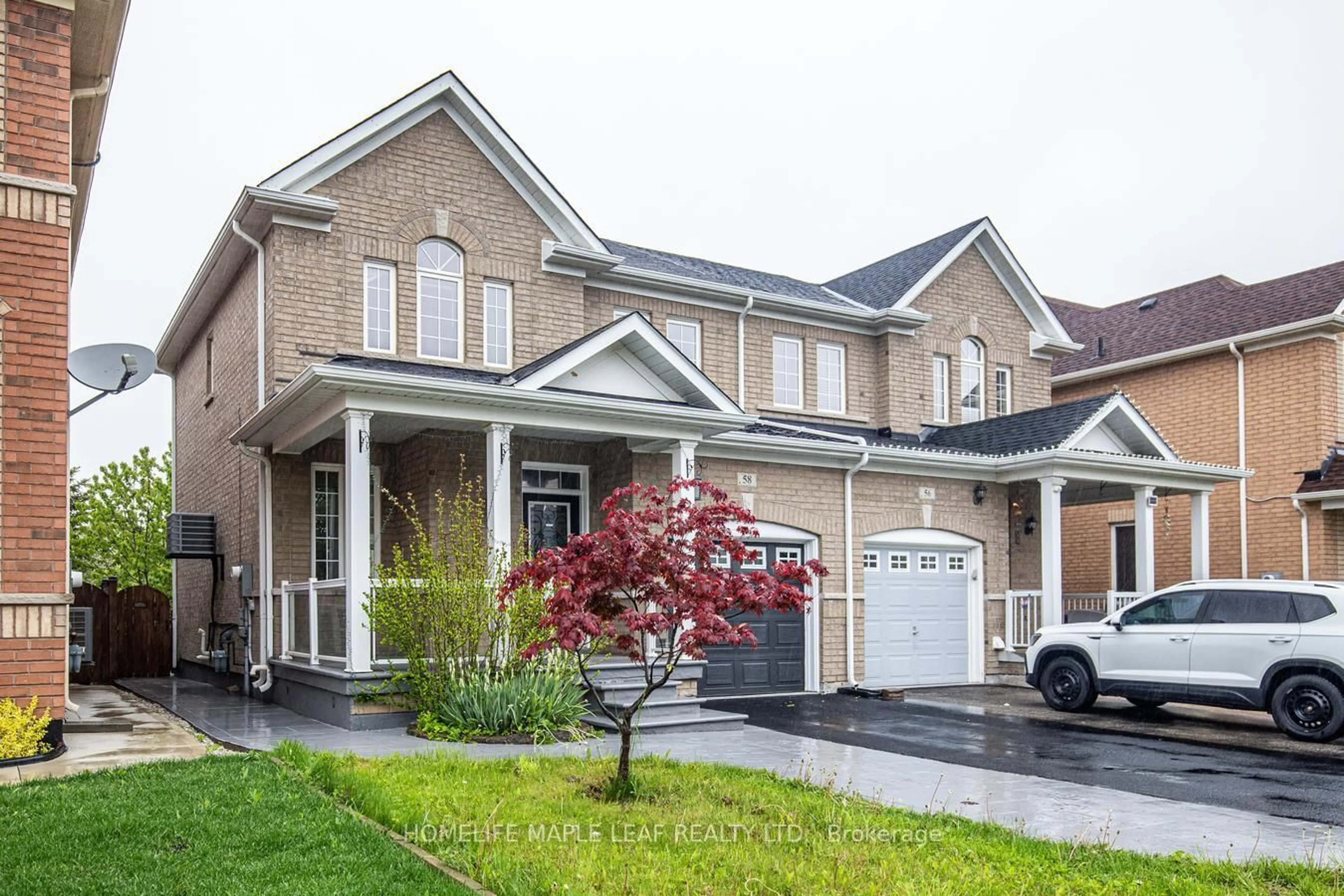 Home with brick exterior material, street for 58 Begonia Cres, Brampton Ontario L7A 0M6