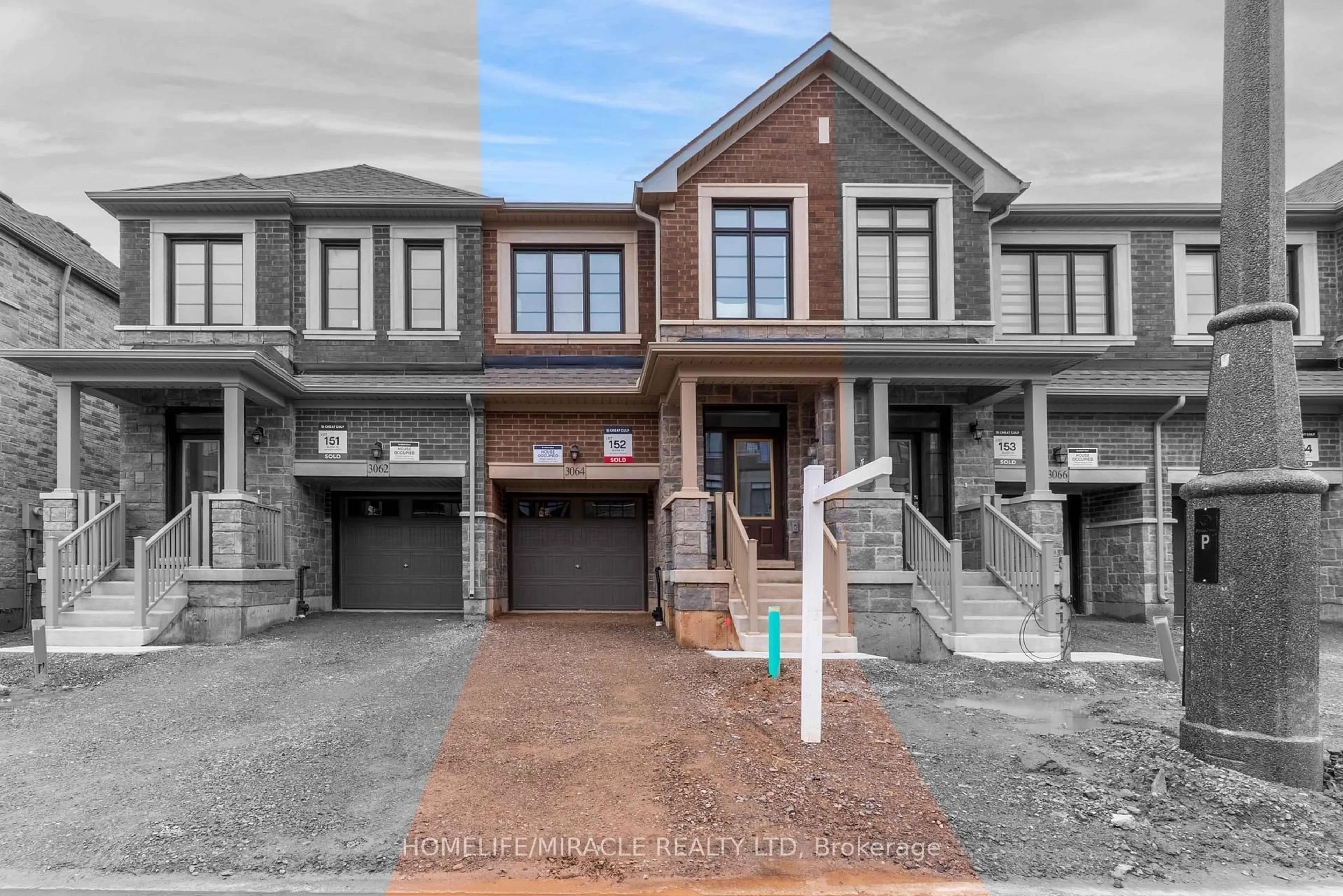 Home with brick exterior material, street for 3064 Robert Lamb Blvd, Oakville Ontario L6H 7H5
