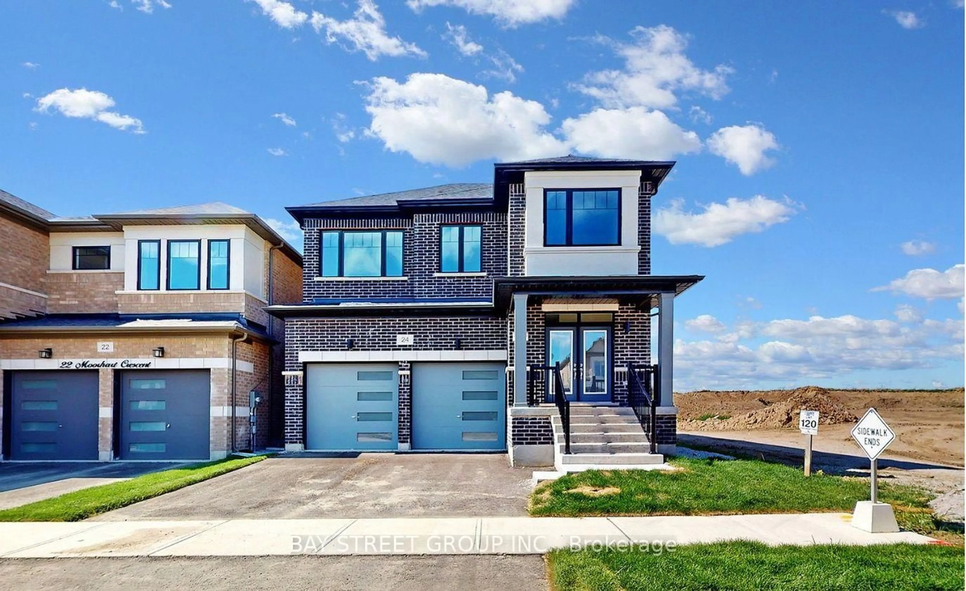 Home with brick exterior material, street for 24 Moorhart Cres, Caledon Ontario L7C 4J5