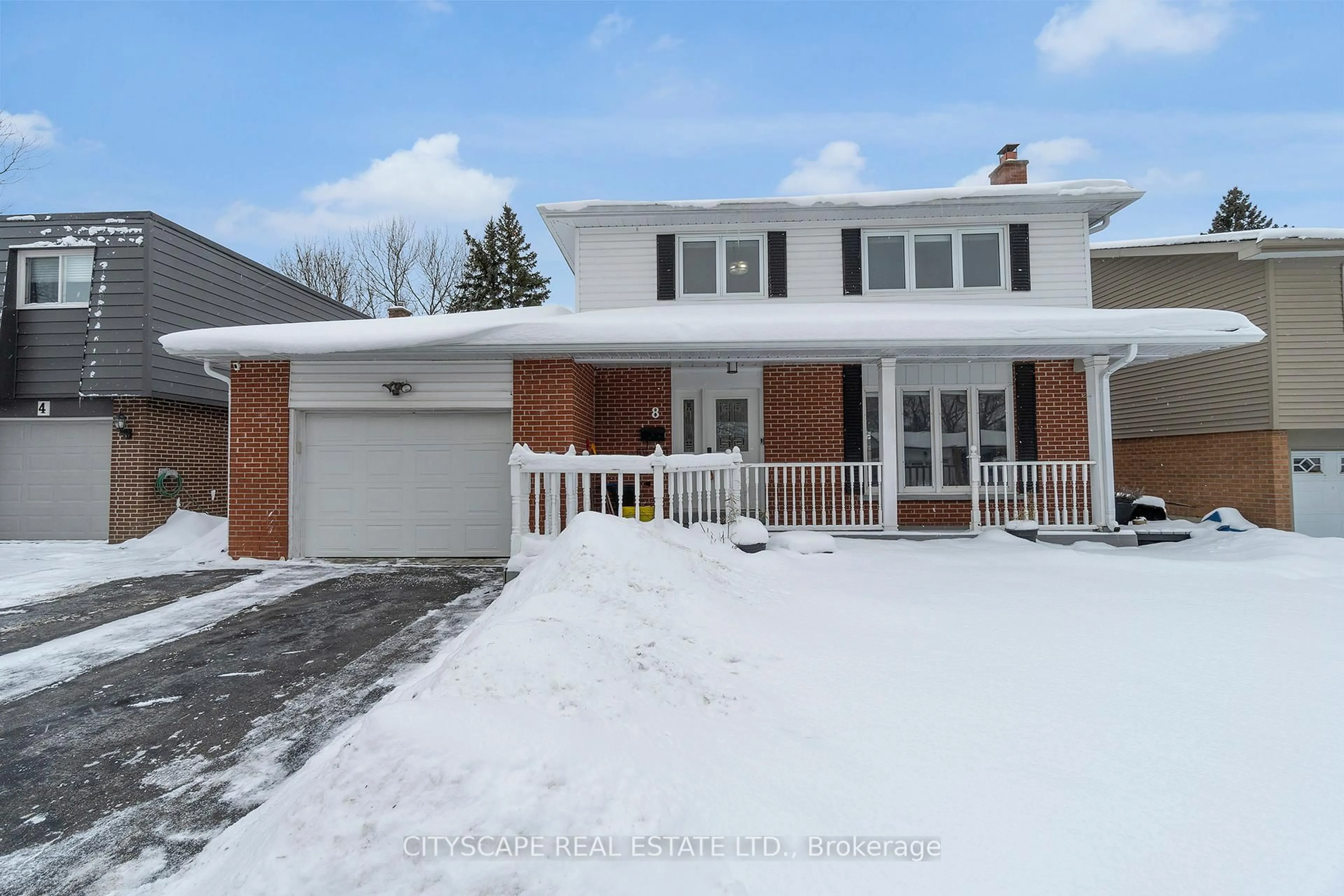 Home with brick exterior material, street for 8 Avonmore Cres, Orangeville Ontario L9W 3C3