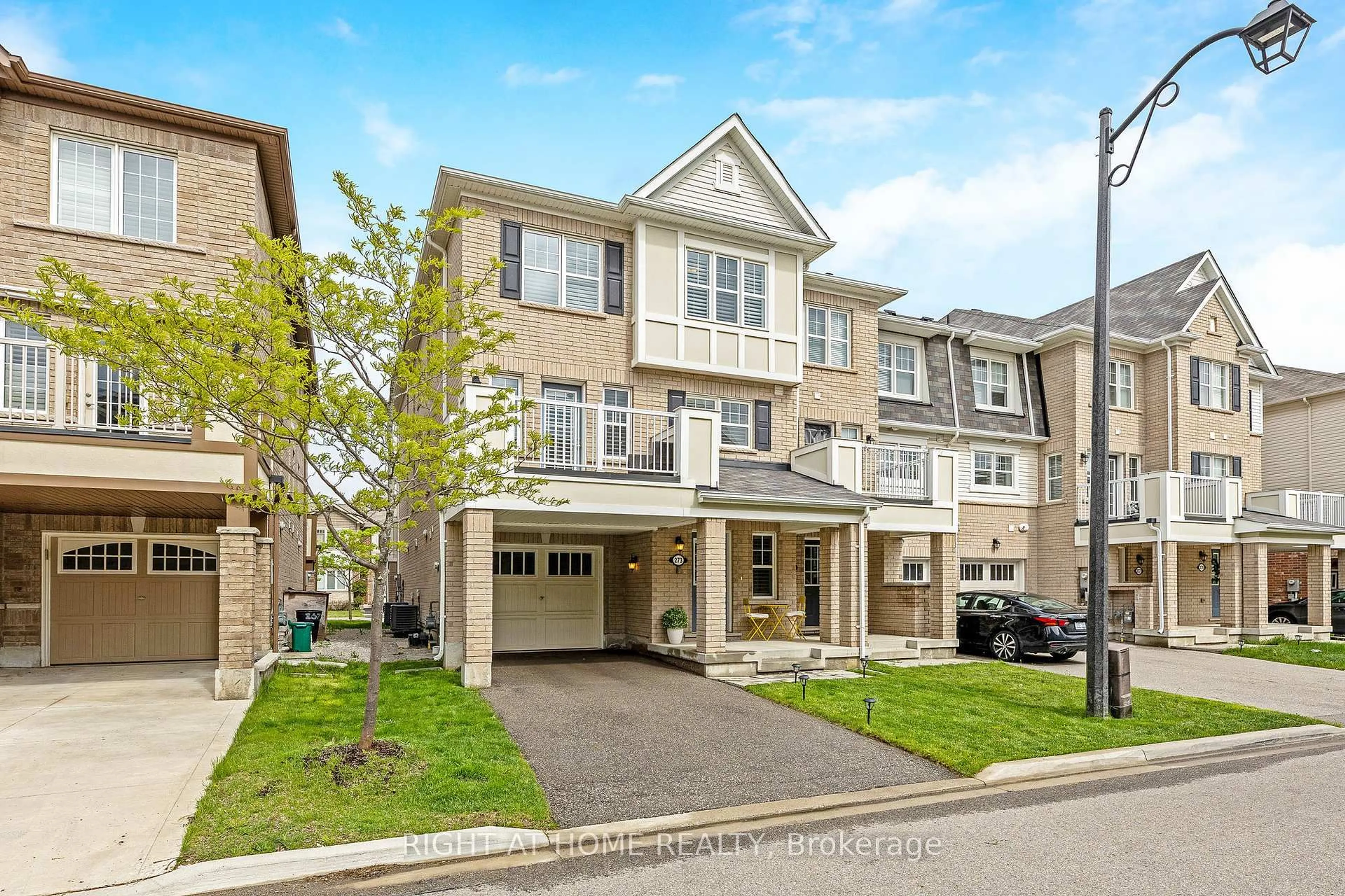A pic from outside/outdoor area/front of a property/back of a property/a pic from drone, street for 273 Casson Pt, Milton Ontario L9E 0A1