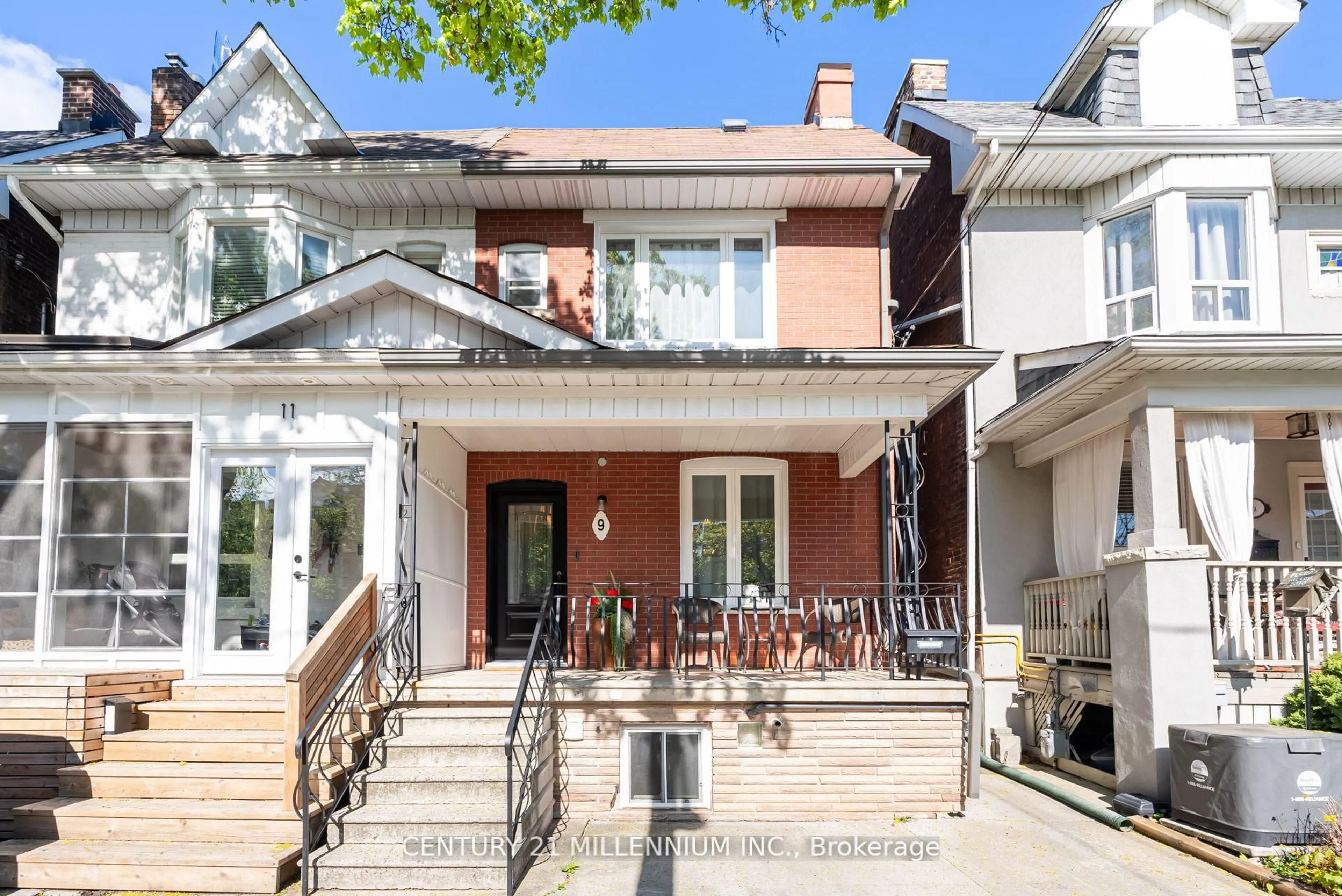 Home with brick exterior material, street for 9 Spring Grove Ave, Toronto Ontario M6N 3H2