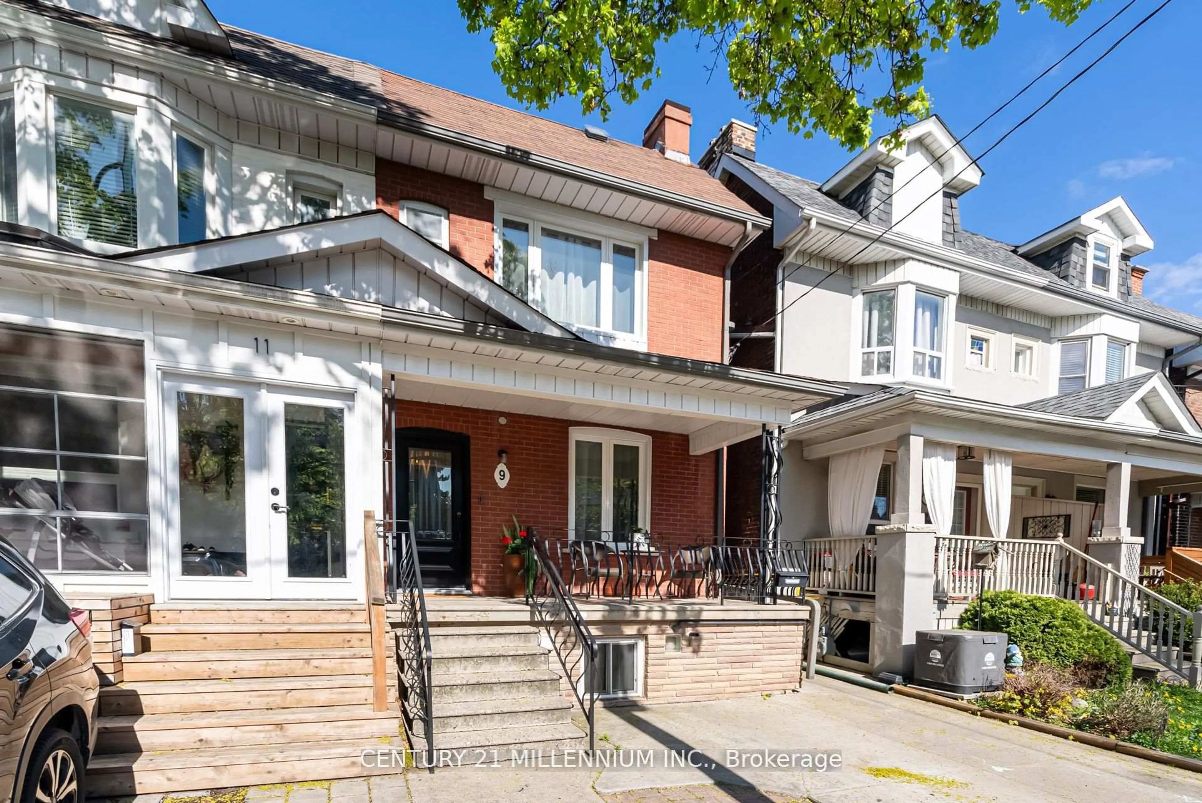 Home with brick exterior material, street for 9 Spring Grove Ave, Toronto Ontario M6N 3H2