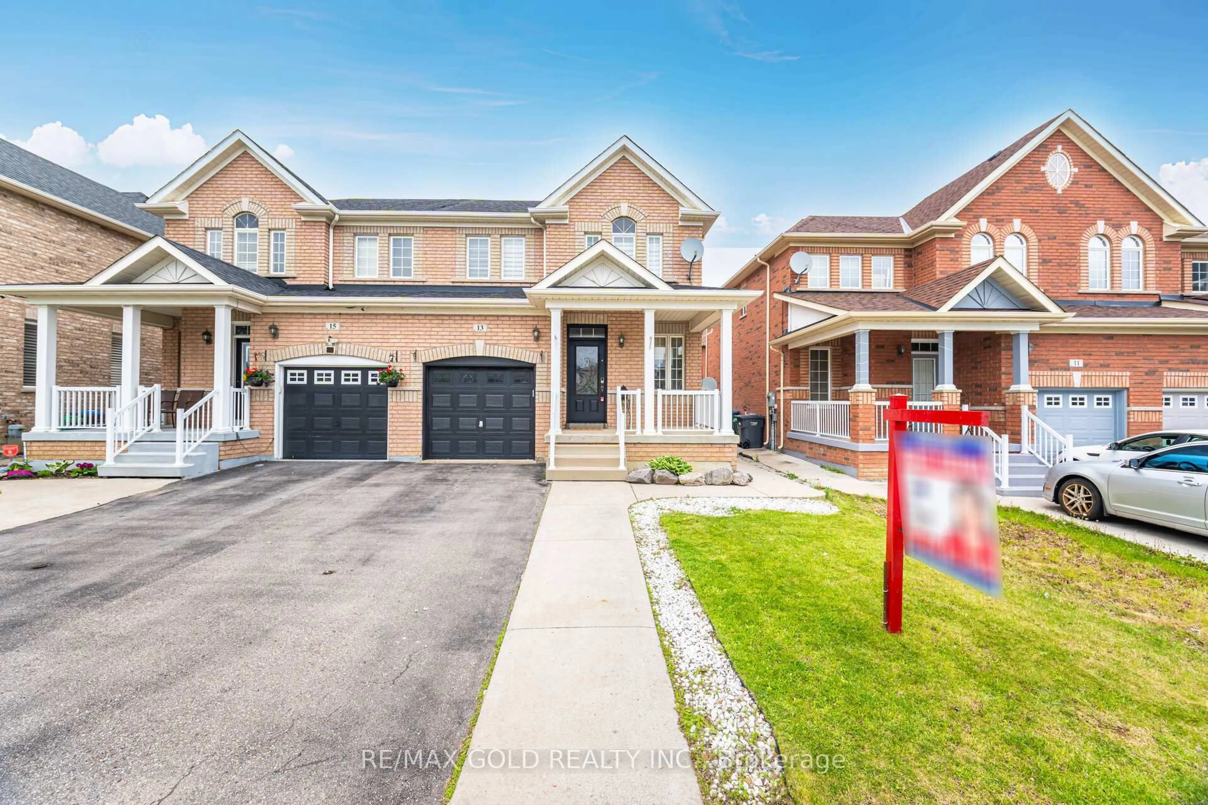 Home with brick exterior material, street for 13 Fawson Cove Way, Brampton Ontario L6R 0G7