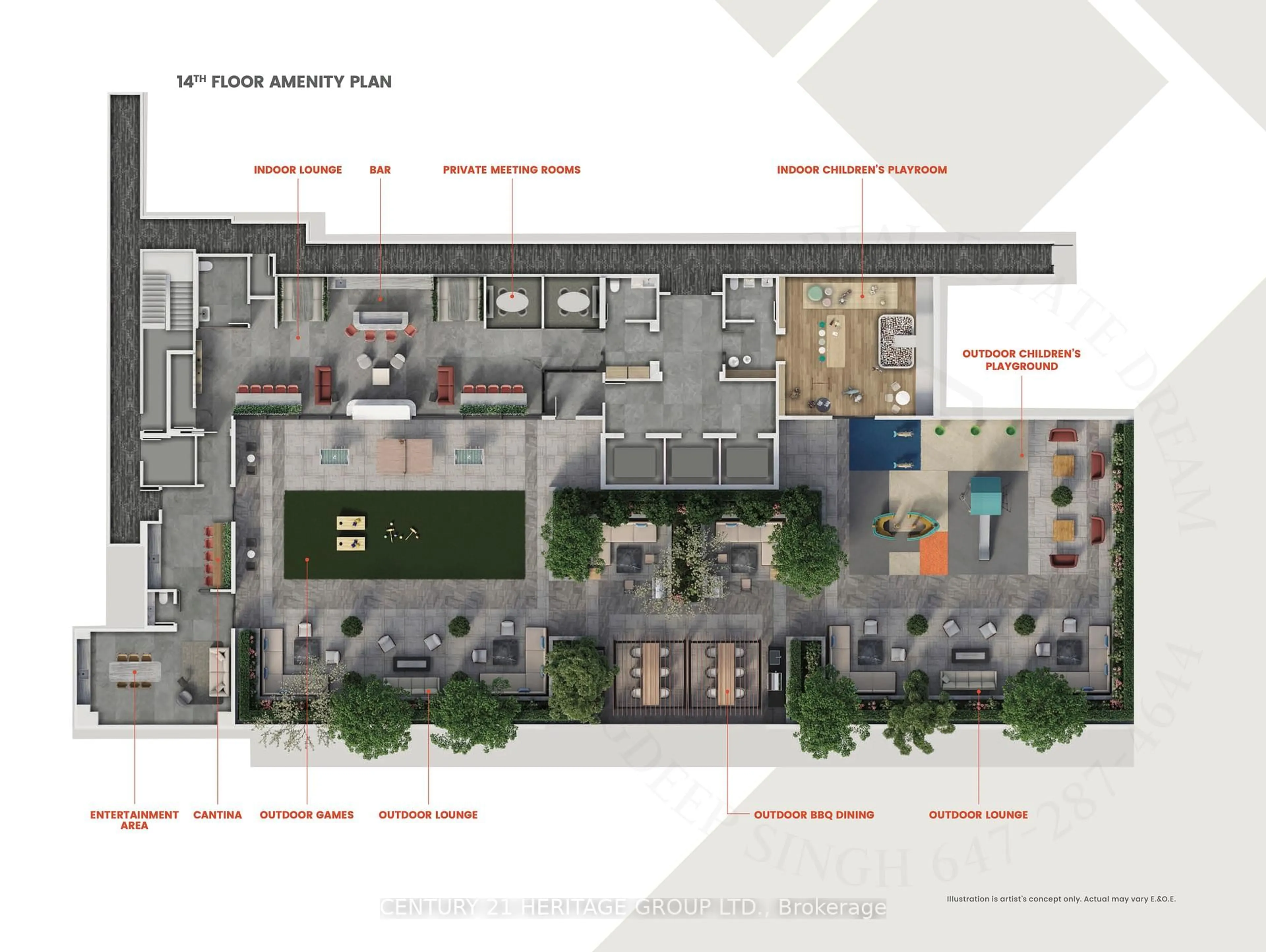 Floor plan for 1100 Sheppard Ave #LPH29, Toronto Ontario M3K 0E4