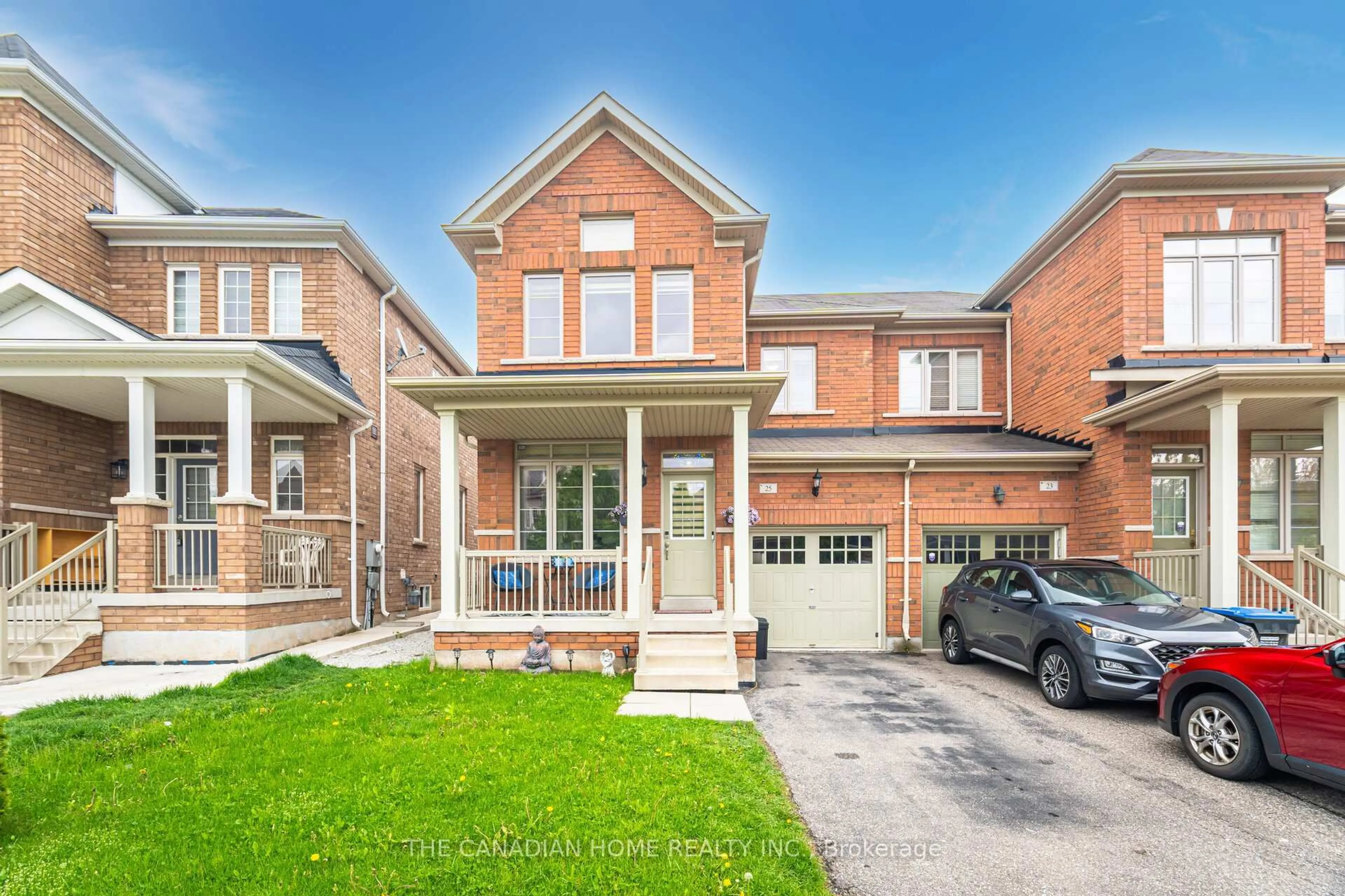 Home with brick exterior material, street for 25 Baby Pointe Tr, Brampton Ontario L7A 0W3