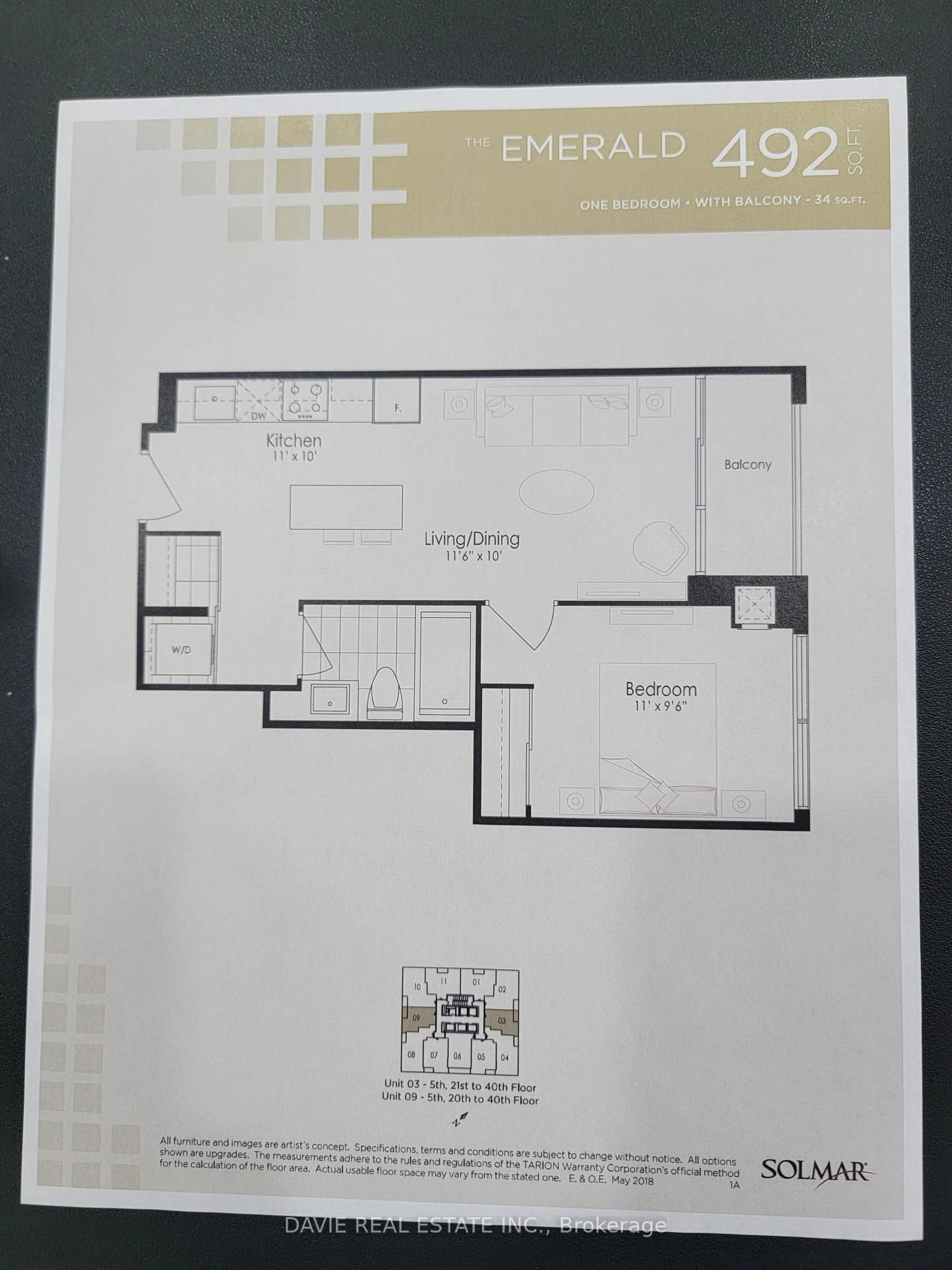 Floor plan for 30 Elm Dr #3403, Mississauga Ontario L5B 0N6
