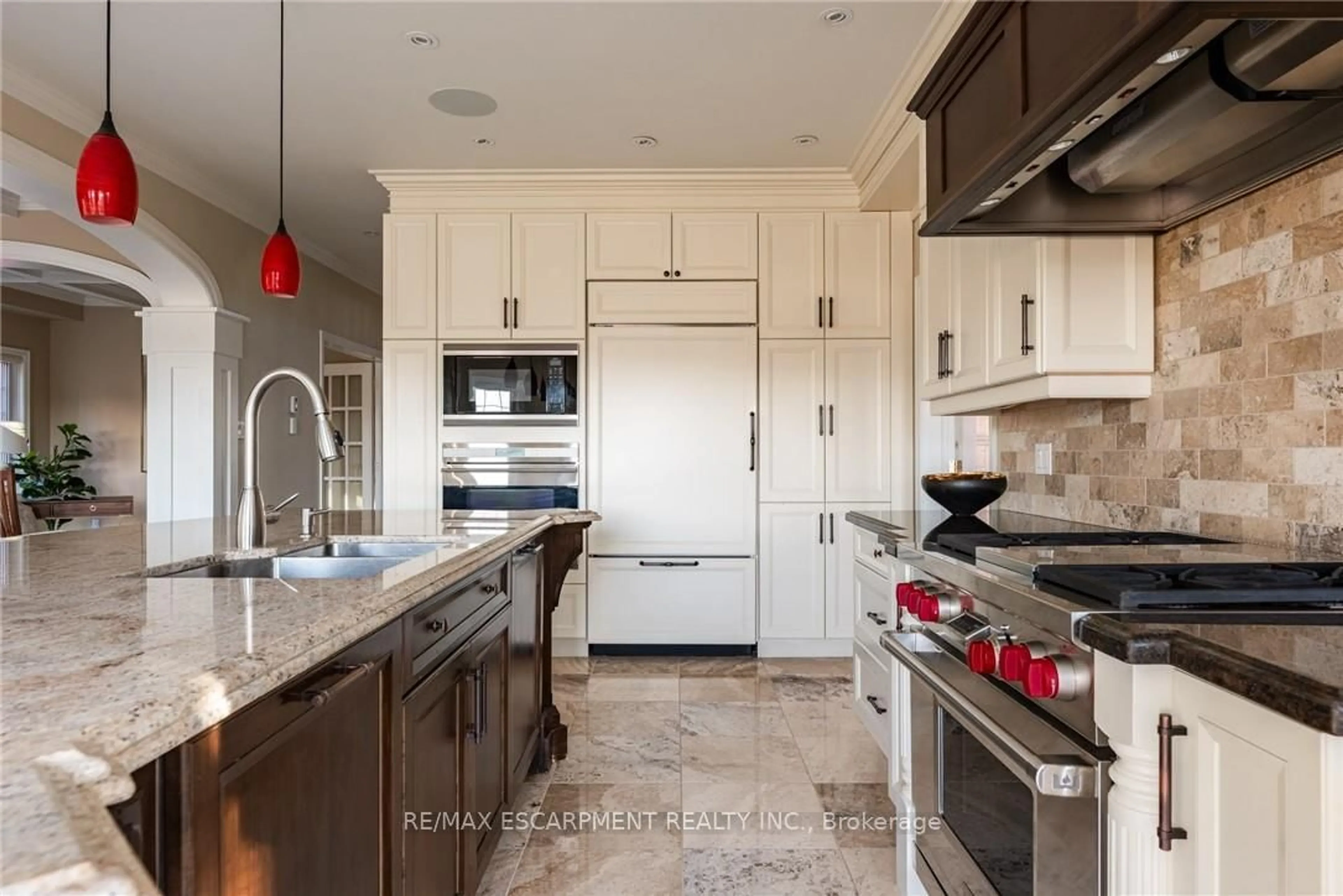 Contemporary kitchen, ceramic/tile floor for 4105 Millcroft Park Dr, Burlington Ontario L7M 3V9