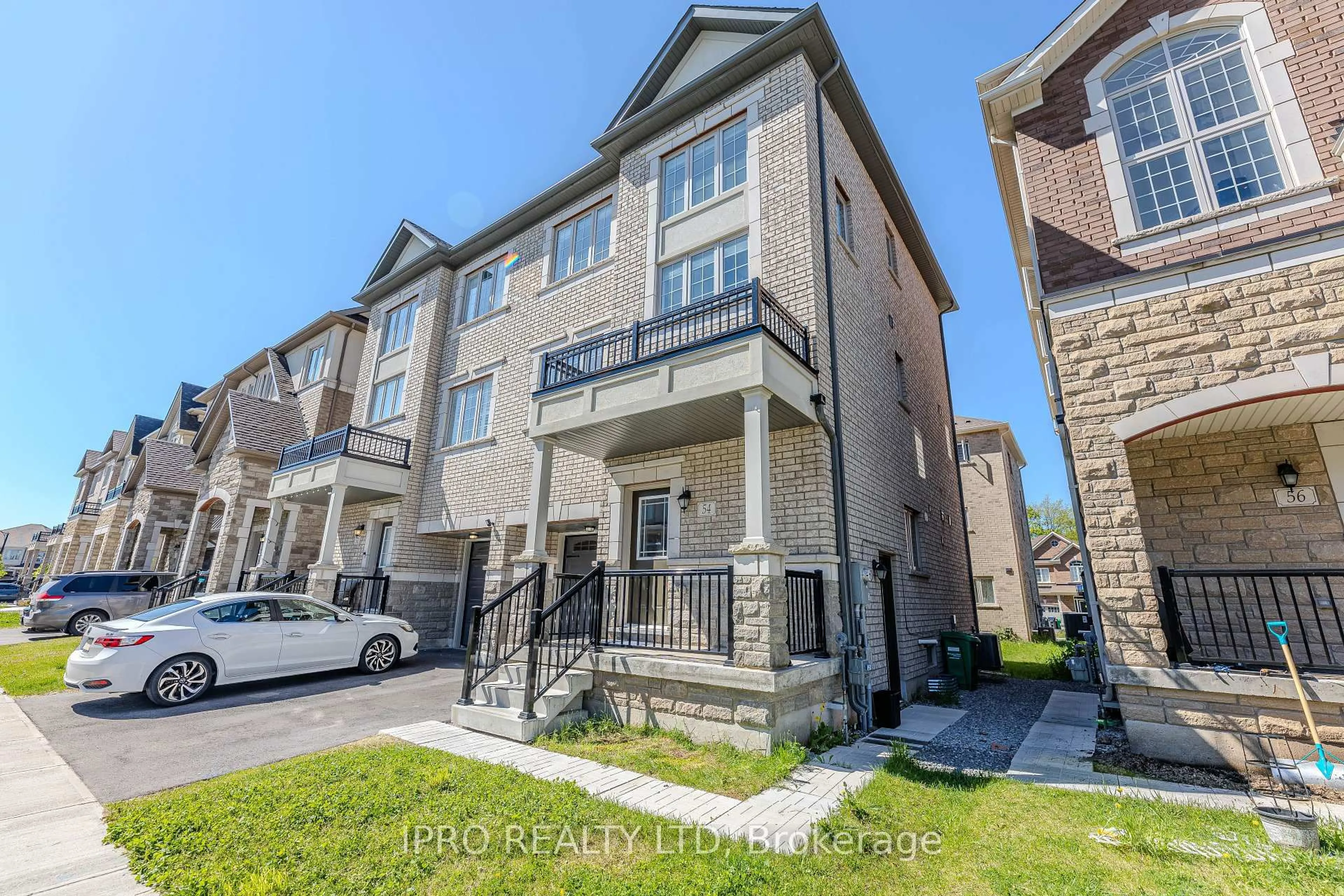 A pic from outside/outdoor area/front of a property/back of a property/a pic from drone, unknown for 54 Hashmi Pl, Brampton Ontario L6Y 6K1