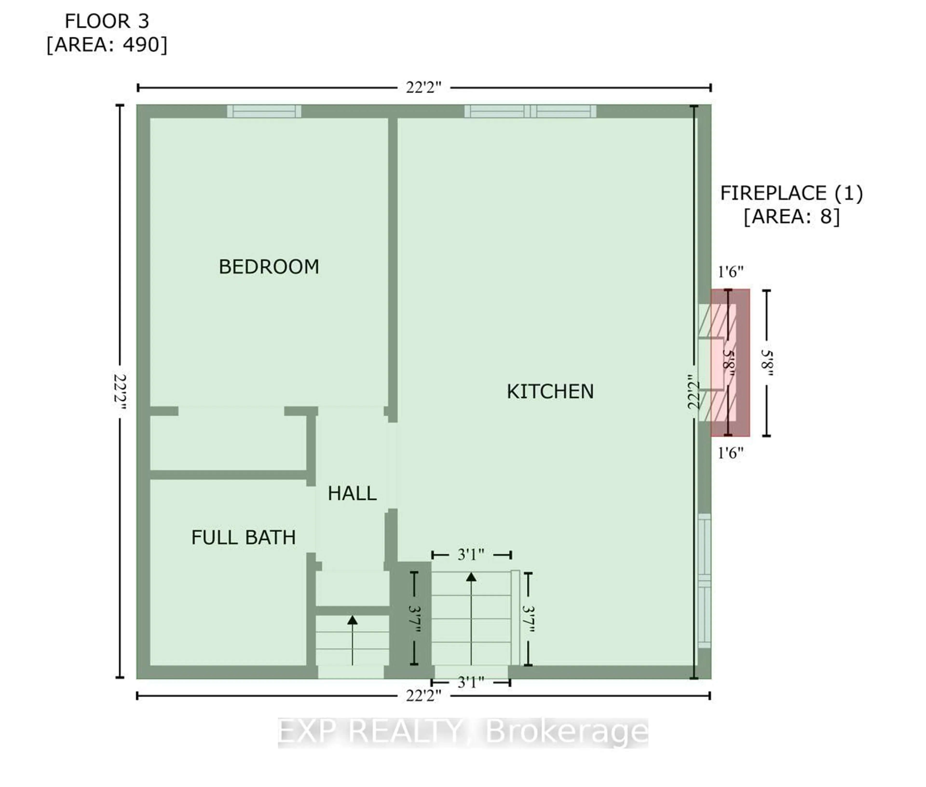 Floor plan for 135 Mill St, Brampton Ontario L6X 2P1