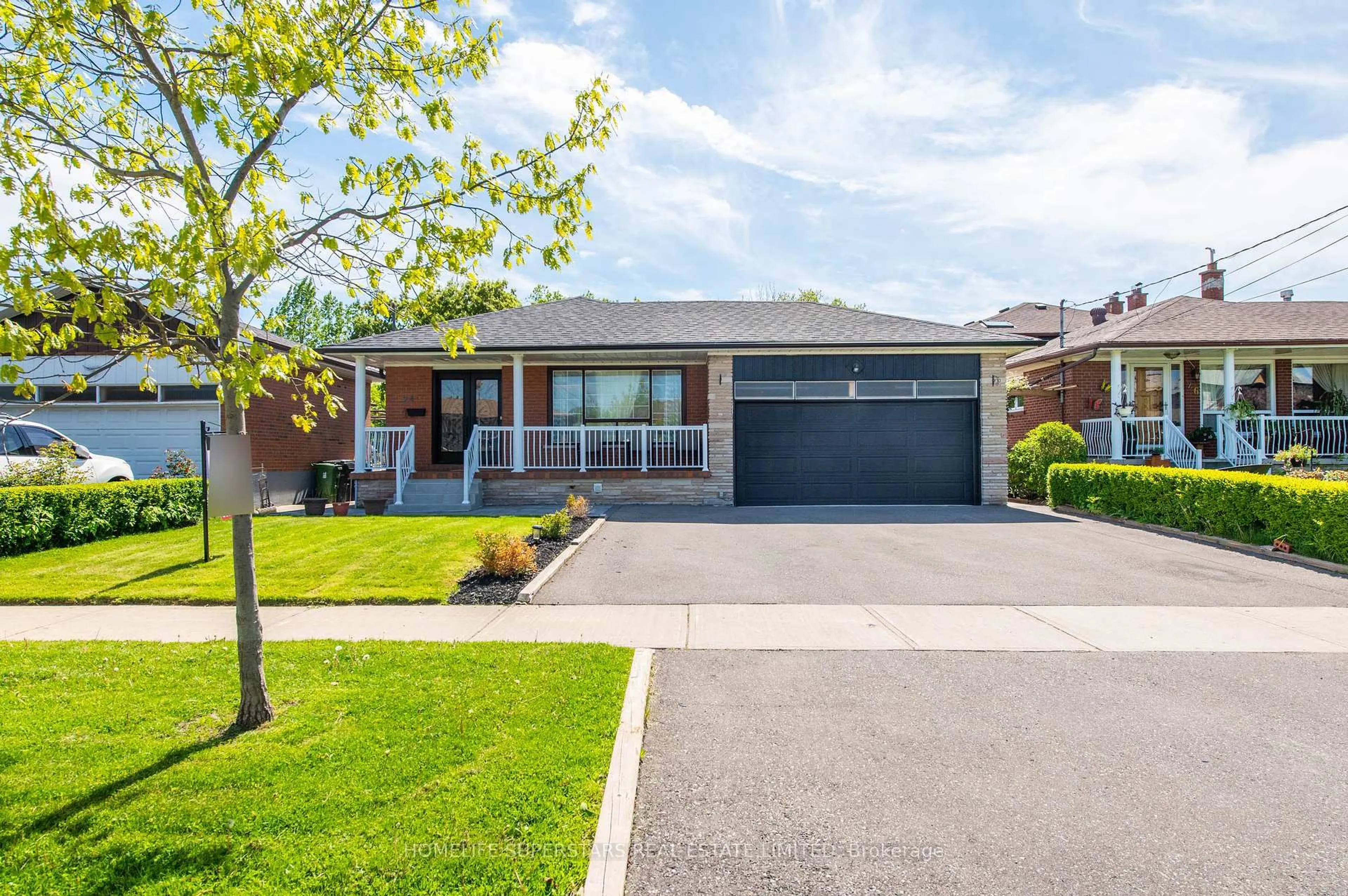 Home with brick exterior material, street for 24 ARCHWAY Cres, Toronto Ontario M9M 1V6
