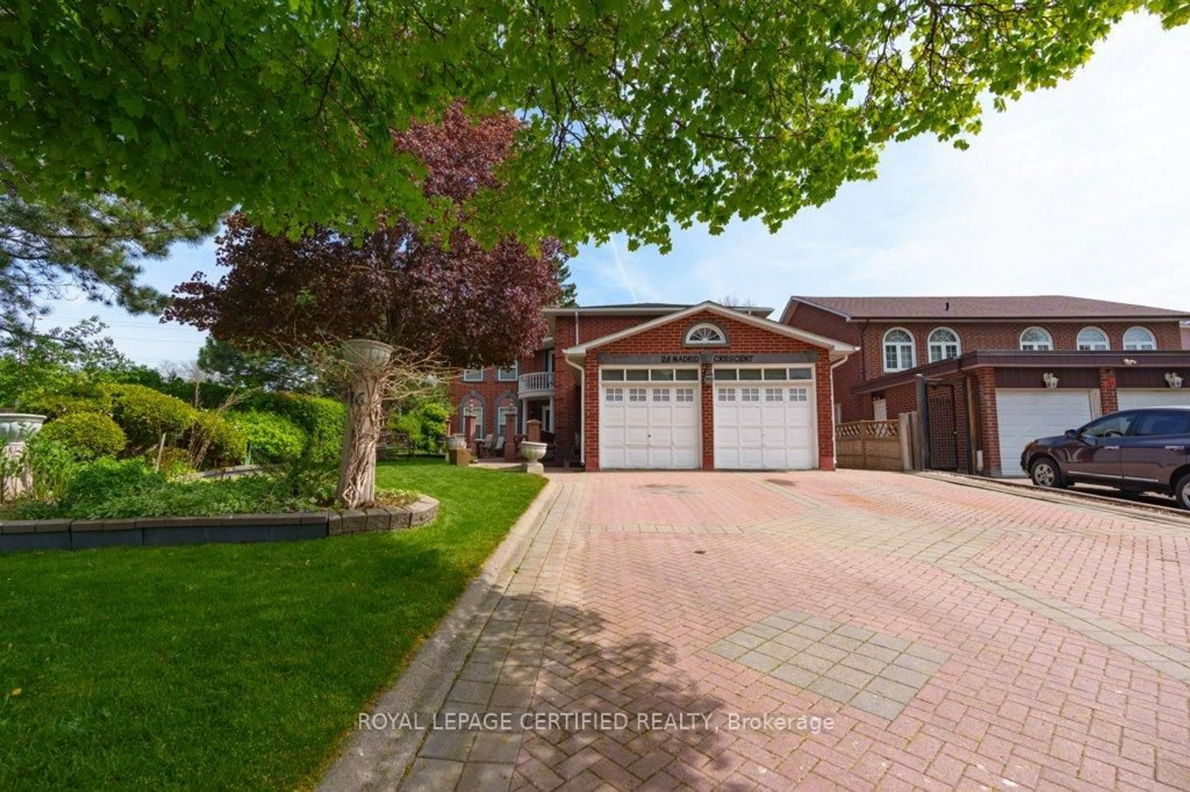 Home with brick exterior material, street for 26 Madrid Cres, Brampton Ontario L6S 2X4