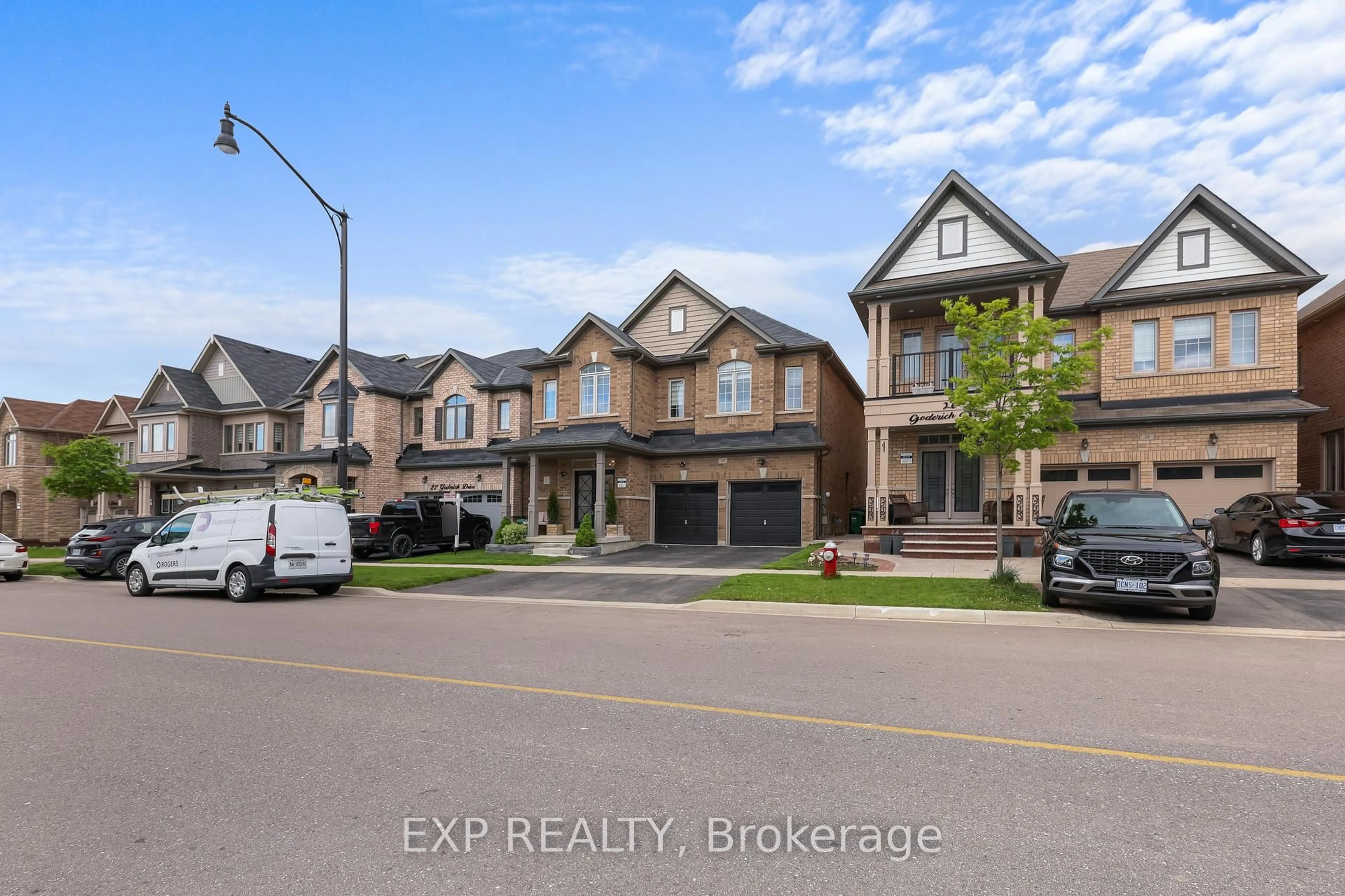 A pic from outside/outdoor area/front of a property/back of a property/a pic from drone, street for 24 Goderich Dr, Brampton Ontario L7A 5A7