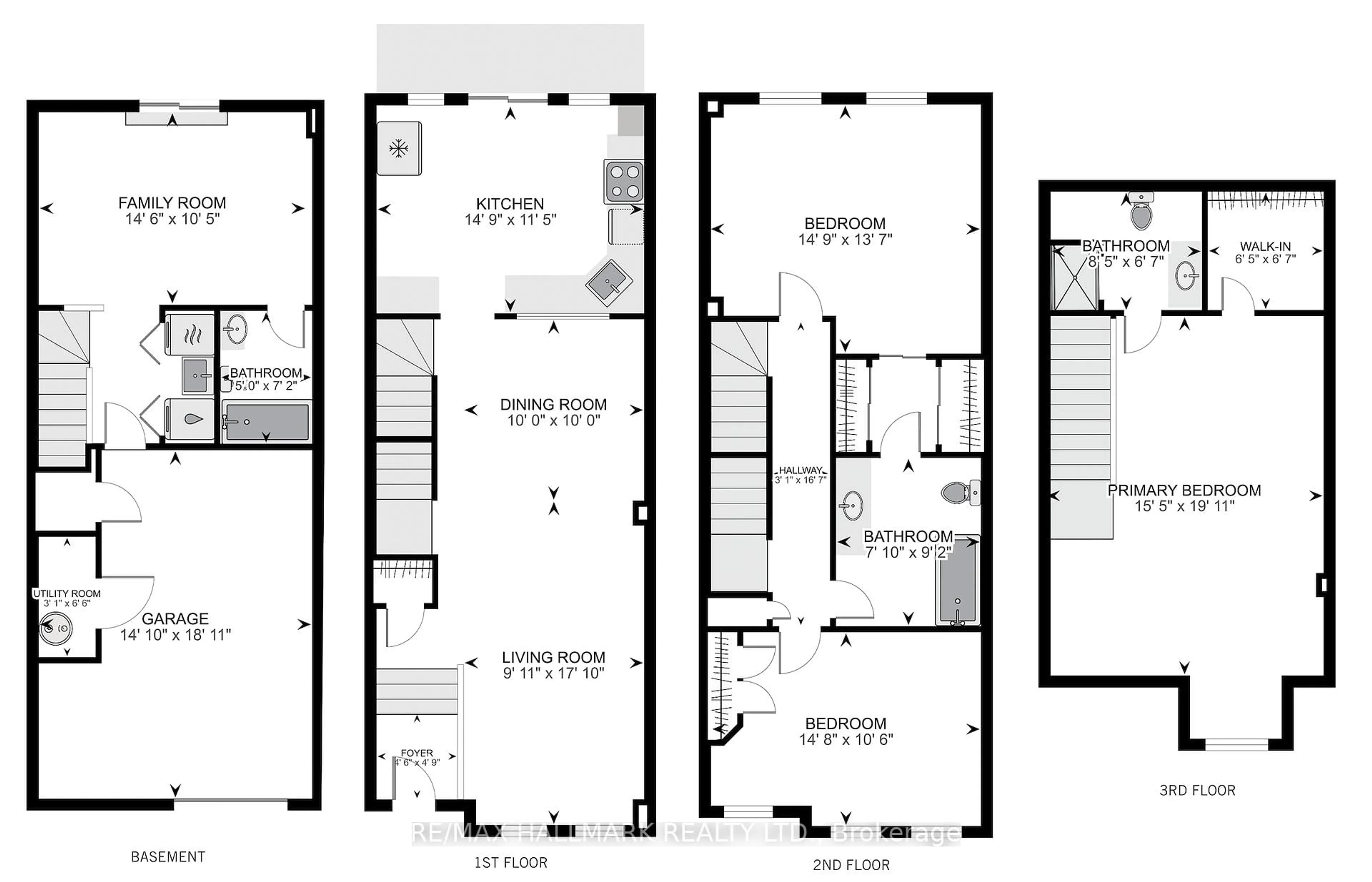 Floor plan for 146 Manitoba St, Toronto Ontario M8Y 1E3
