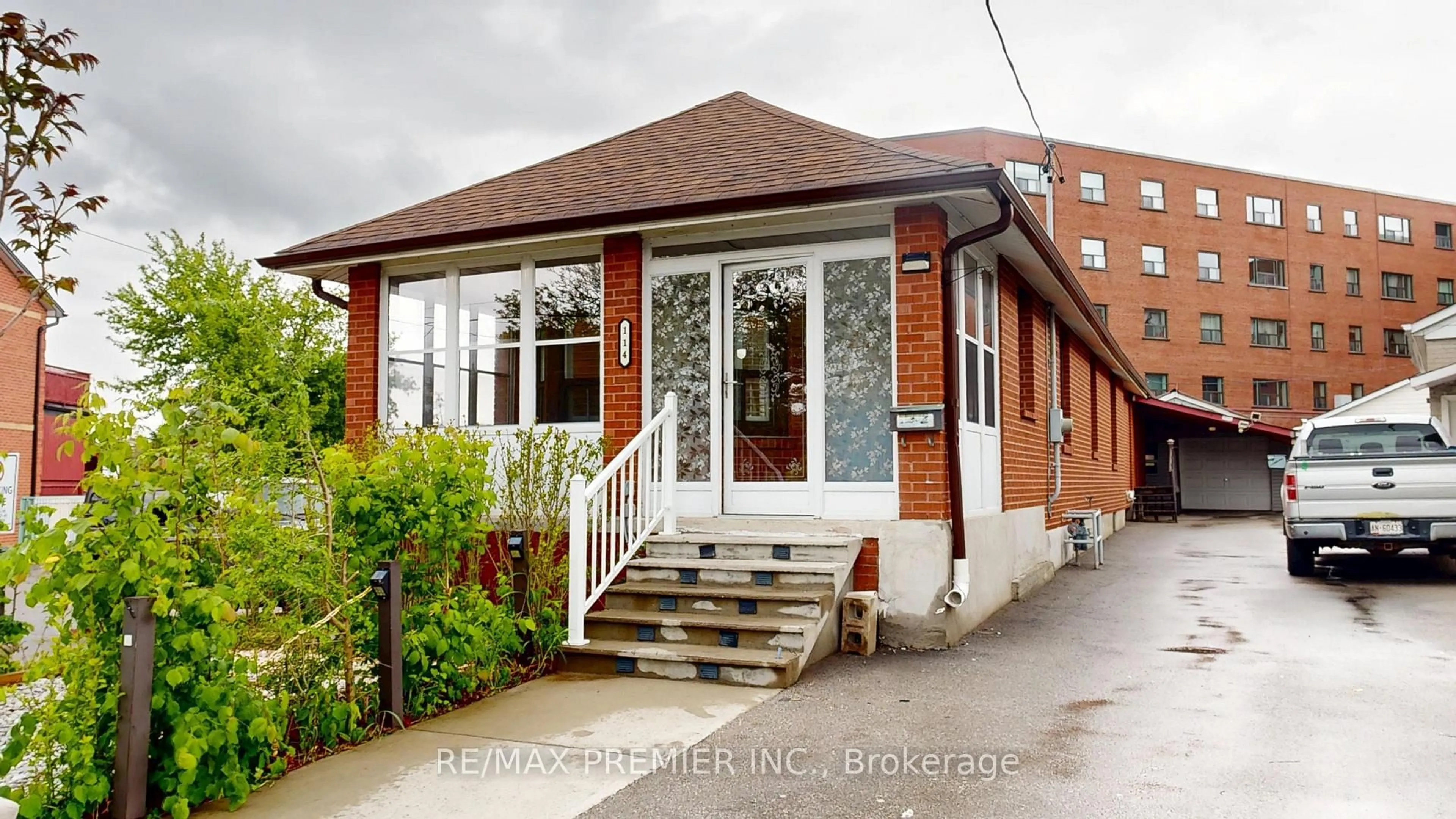 Home with brick exterior material, building for 114 Branstone Rd, Toronto Ontario M6E 4E5
