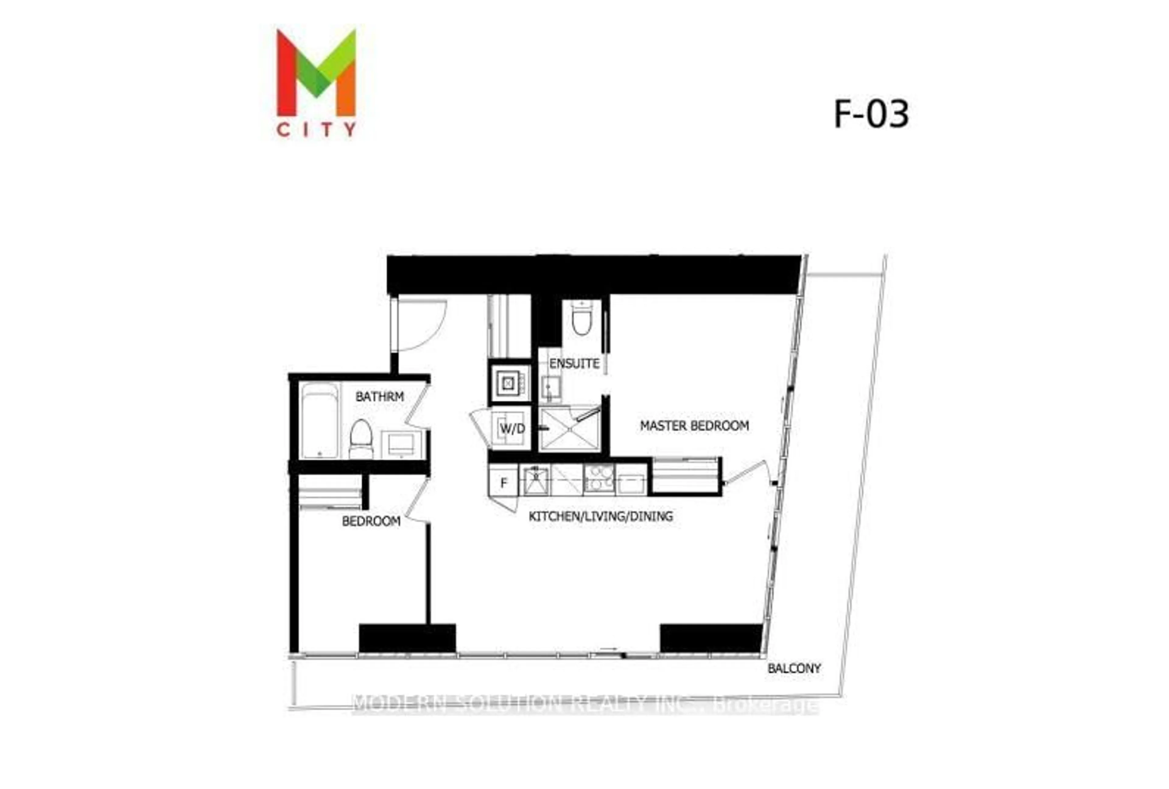 Floor plan for 3900 Confederation Pkwy #1003, Mississauga Ontario L5B 0M3