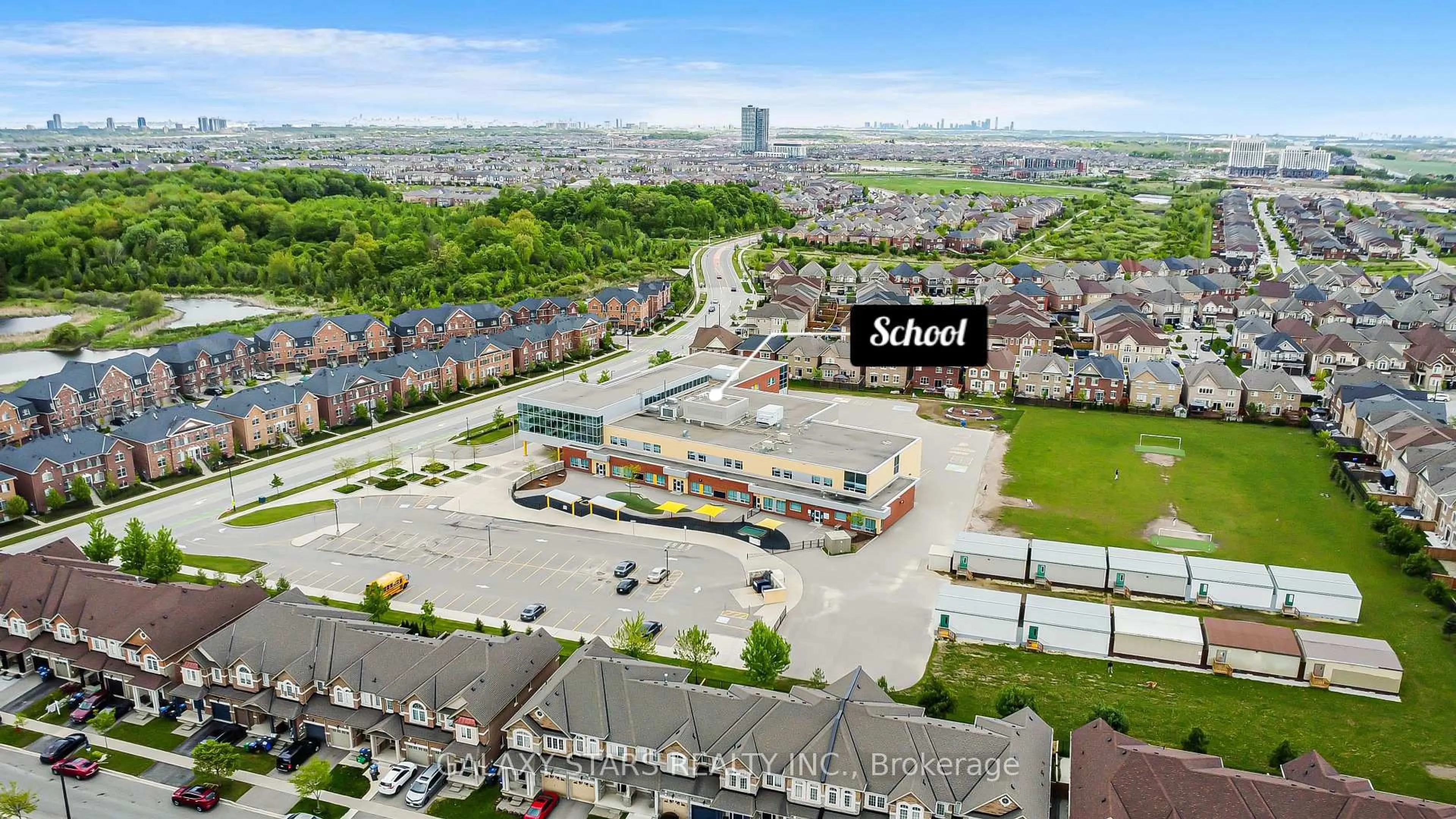 A pic from outside/outdoor area/front of a property/back of a property/a pic from drone, street for 312 Buick Blvd, Brampton Ontario L7A 4L8