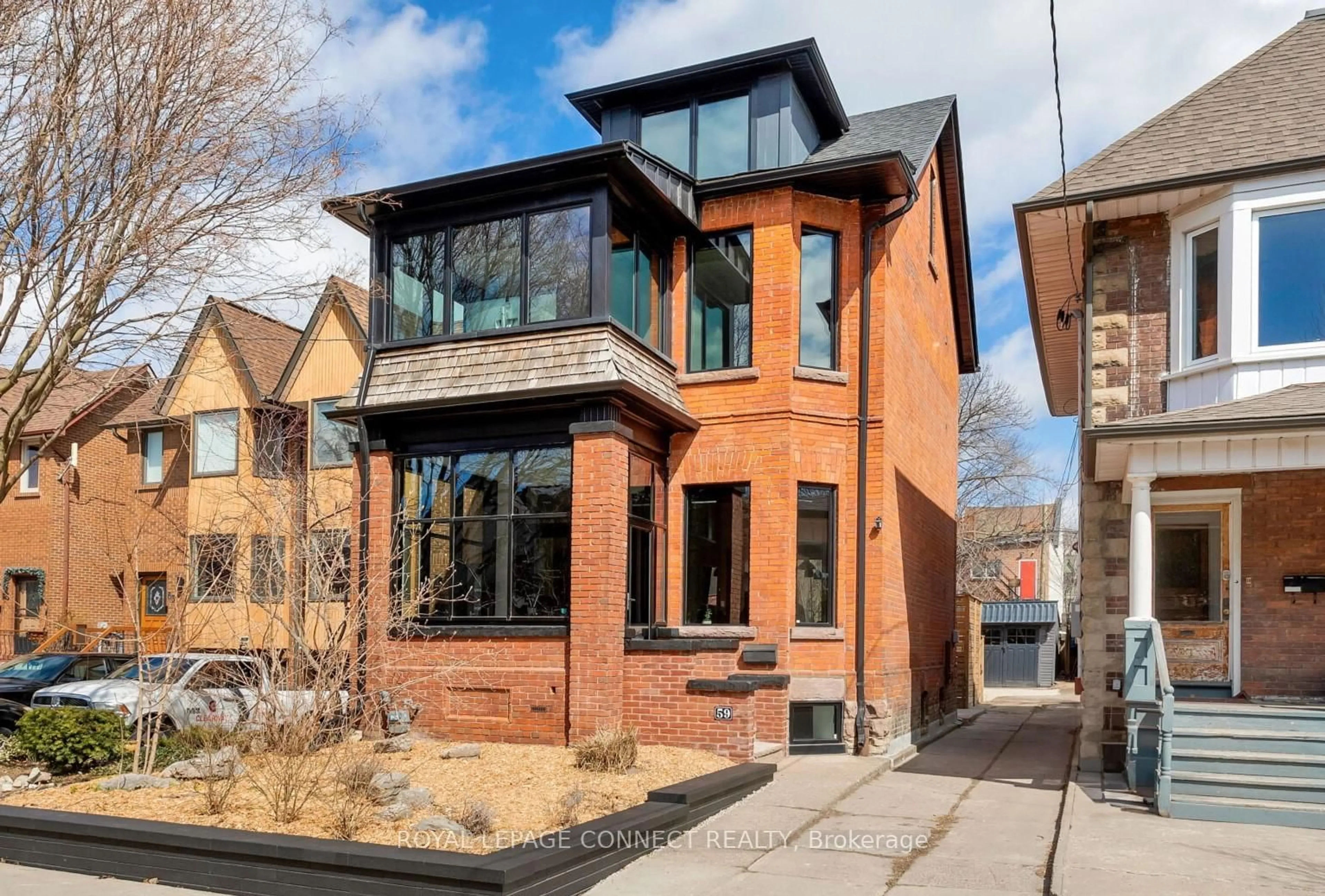 Home with brick exterior material, street for 59 Fuller Ave, Toronto Ontario M6R 2C4