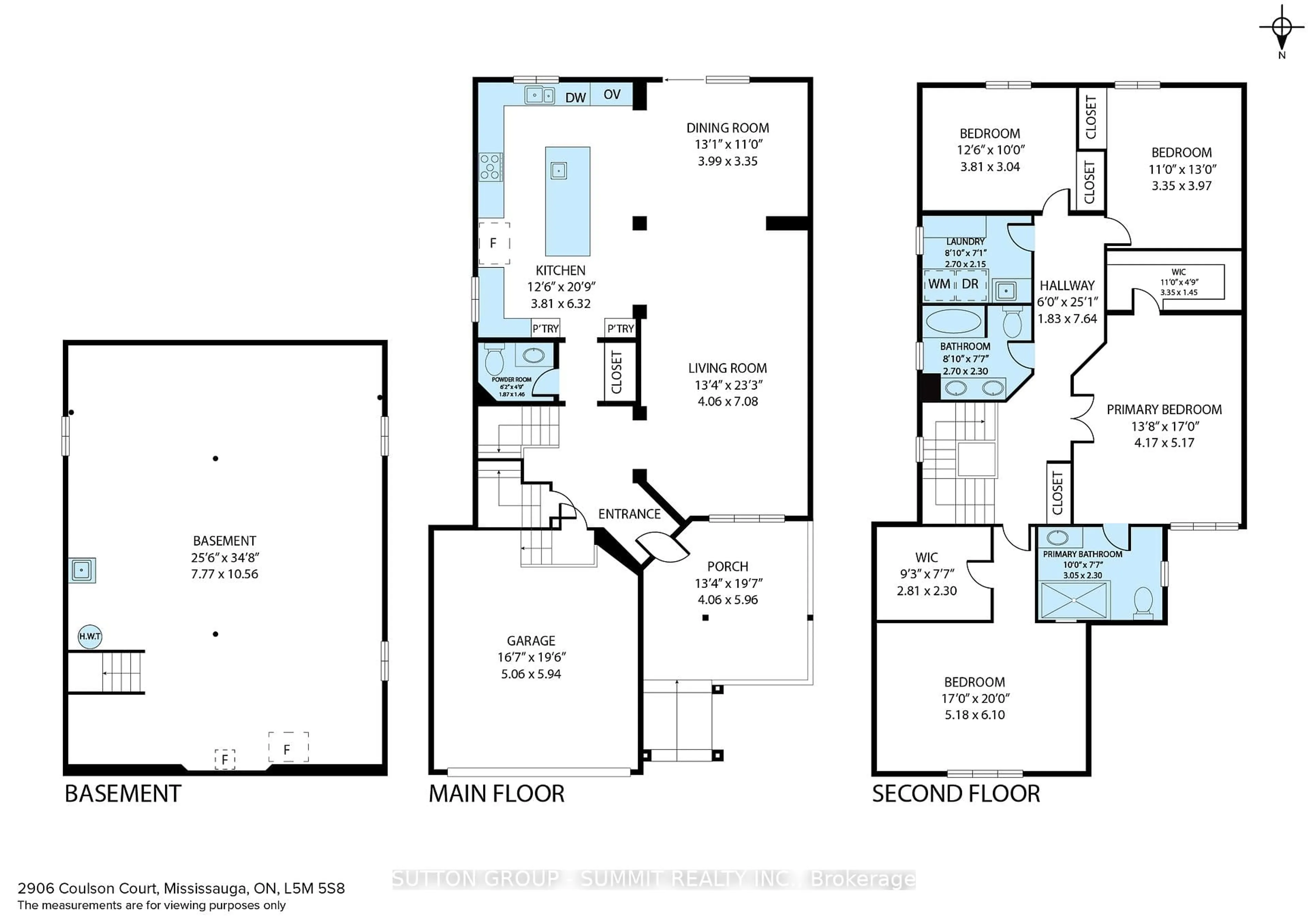 Floor plan for 2906 Coulson Crt, Mississauga Ontario L5M 5S8