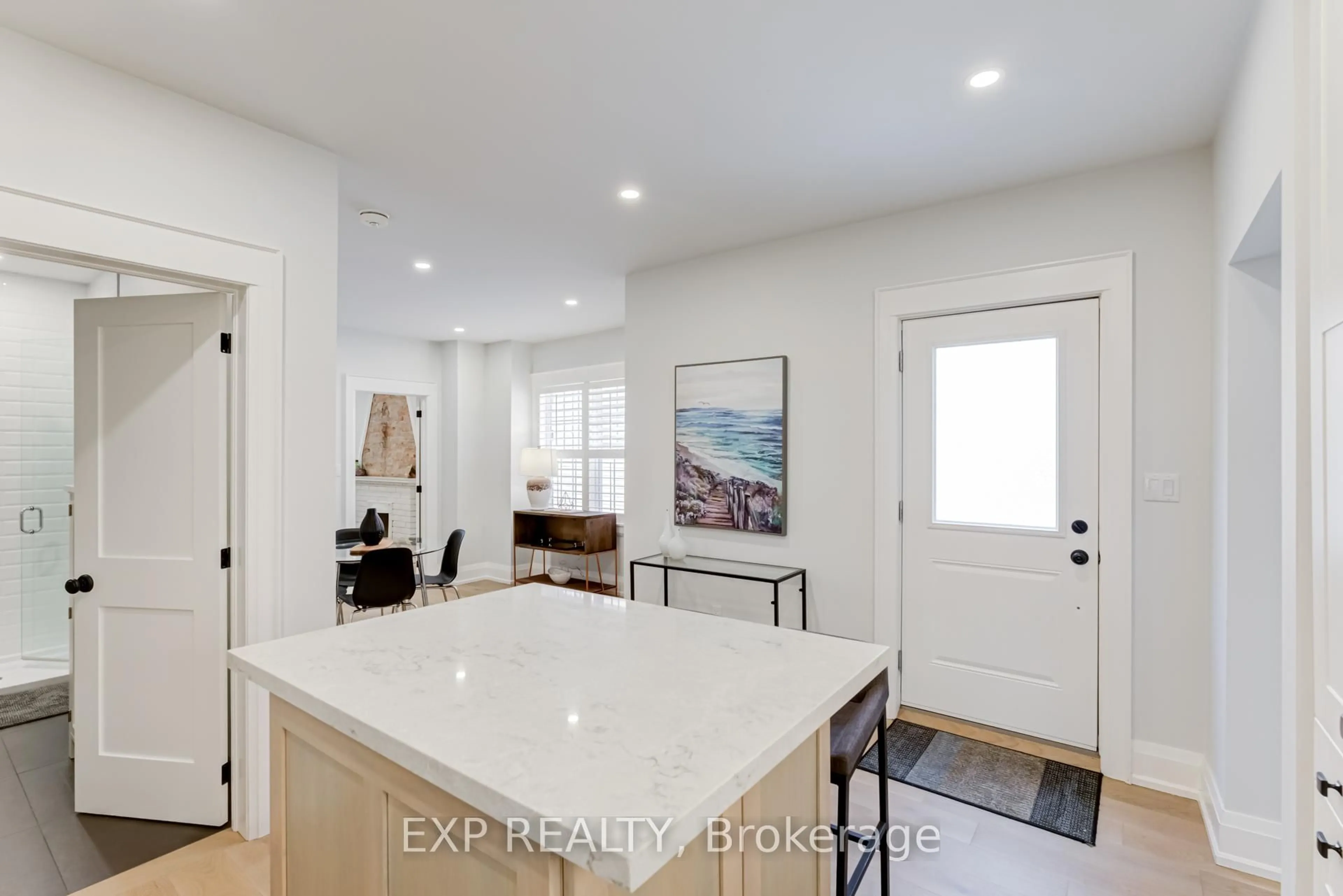 Open concept kitchen, ceramic/tile floor for 187 Clendenan Ave, Toronto Ontario M6P 2W9