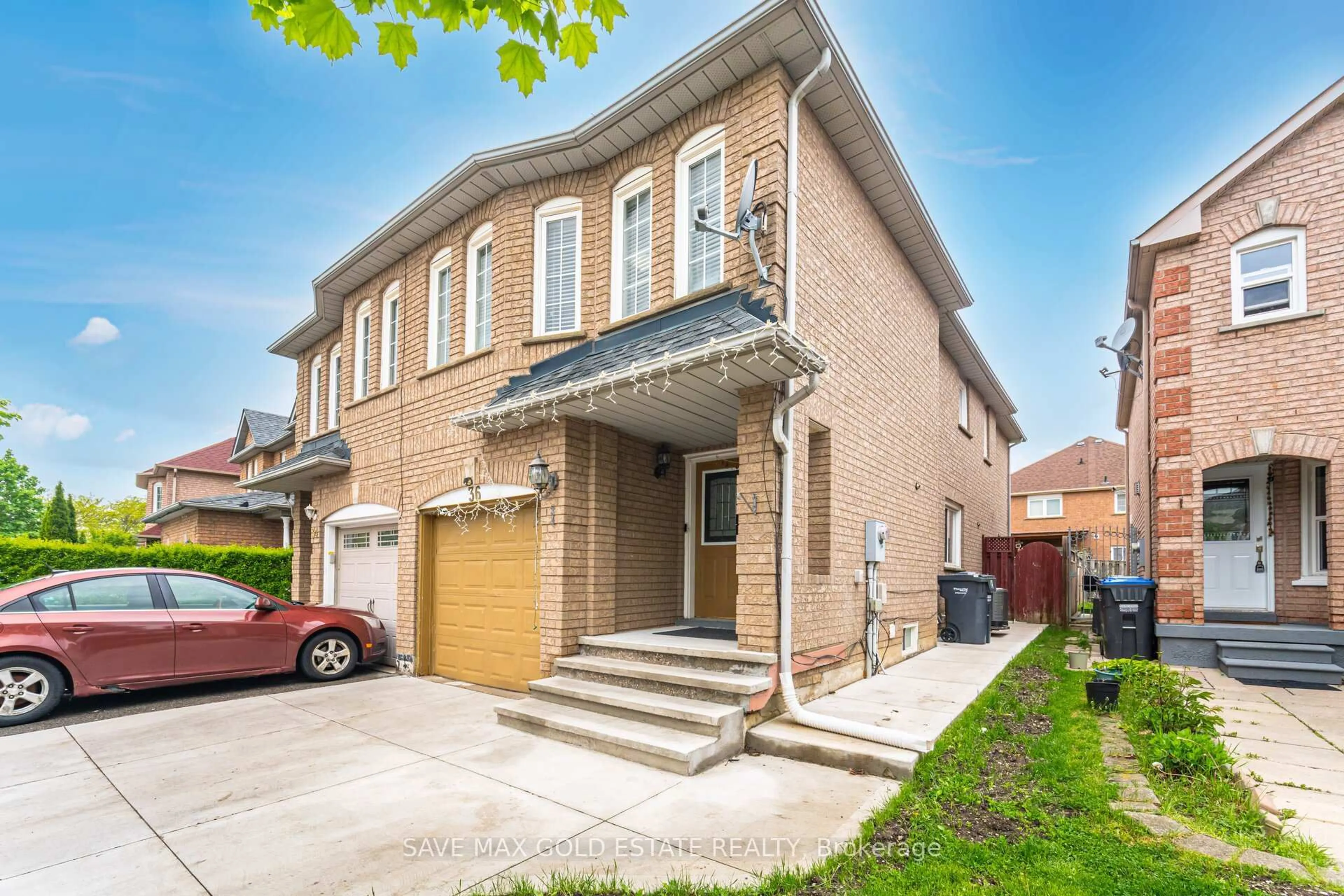 Home with brick exterior material, street for 36 Herkes Dr, Brampton Ontario L6Y 4Z2