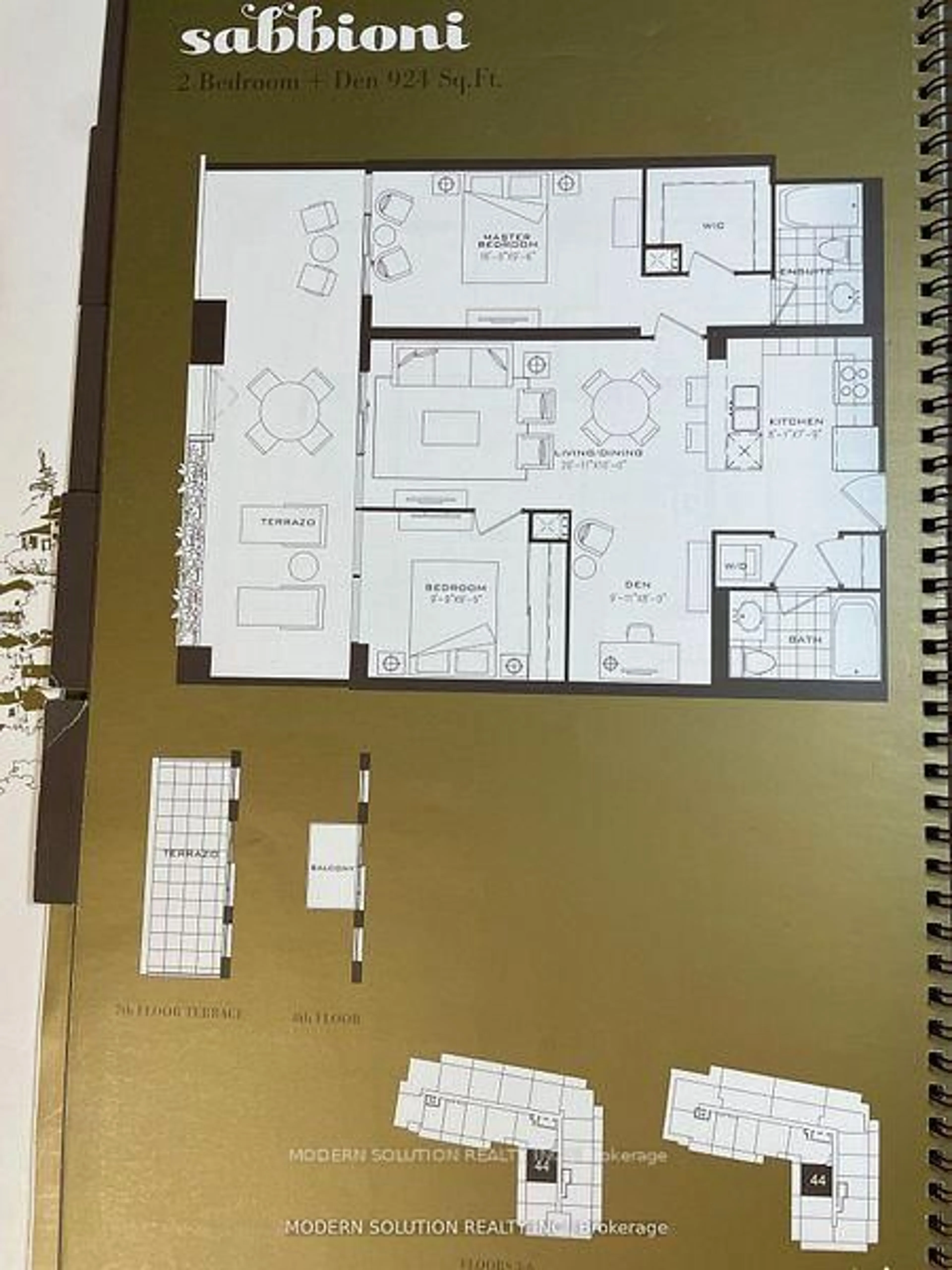 Floor plan for 36 VIA BAGNATO N/A #344, Toronto Ontario M6A 0B7