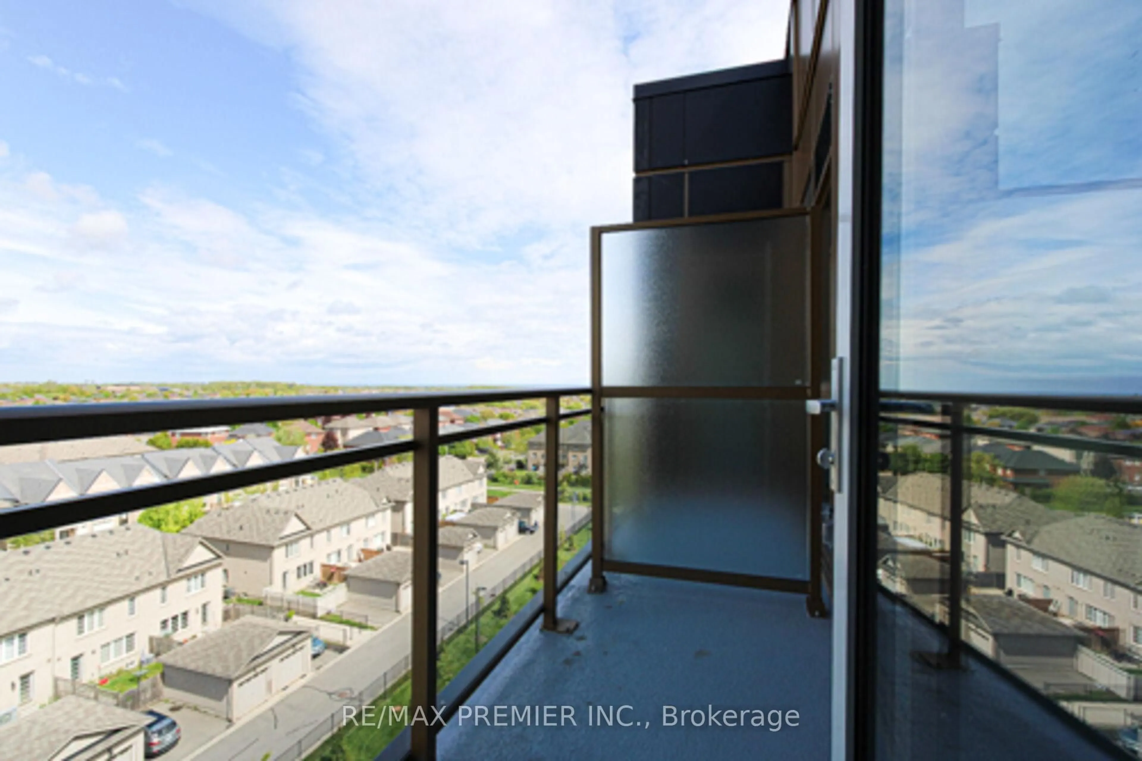 Balcony in the apartment, city buildings view from balcony for 2343 Khalsa Gate #821, Oakville Ontario L6M 4J2