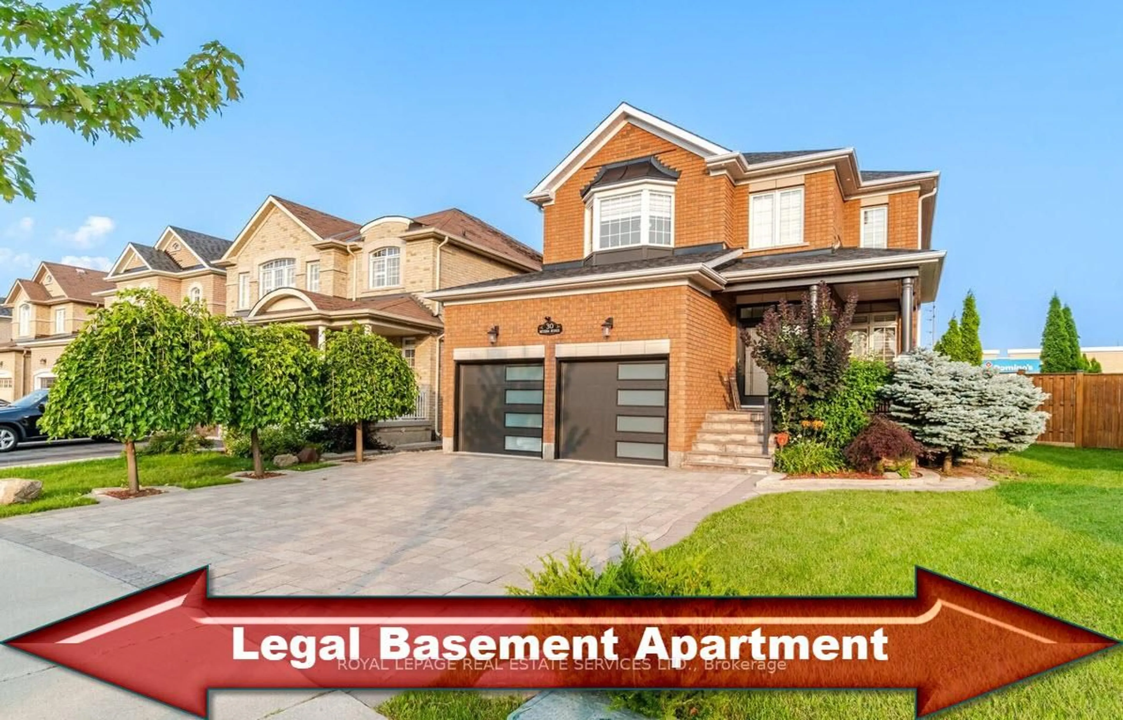 Home with brick exterior material, street for 30 Messina Ave, Brampton Ontario L6Y 0M8
