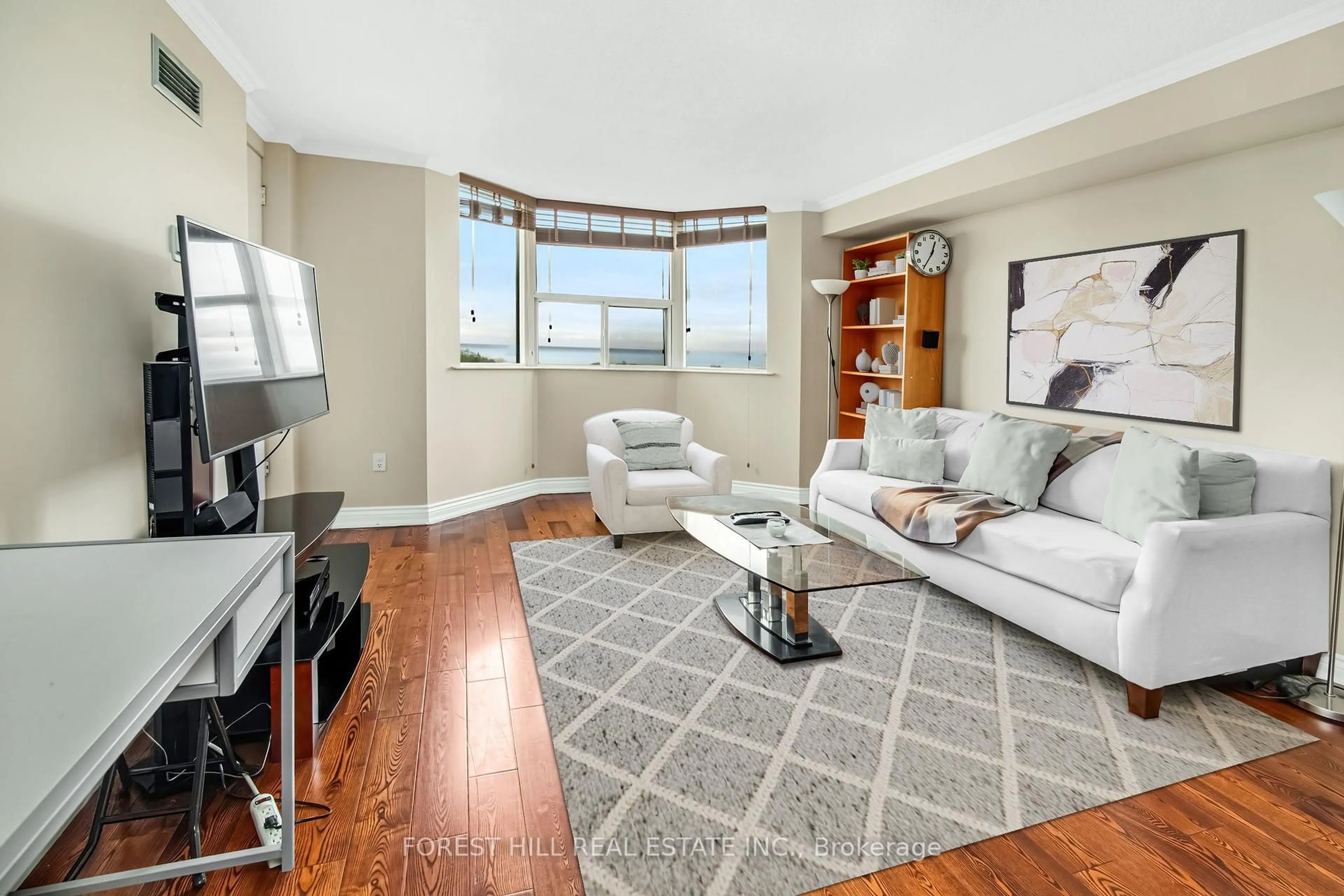 Living room with furniture, unknown for 3845 Lake Shore Blvd #1108, Toronto Ontario M8W 4Y3