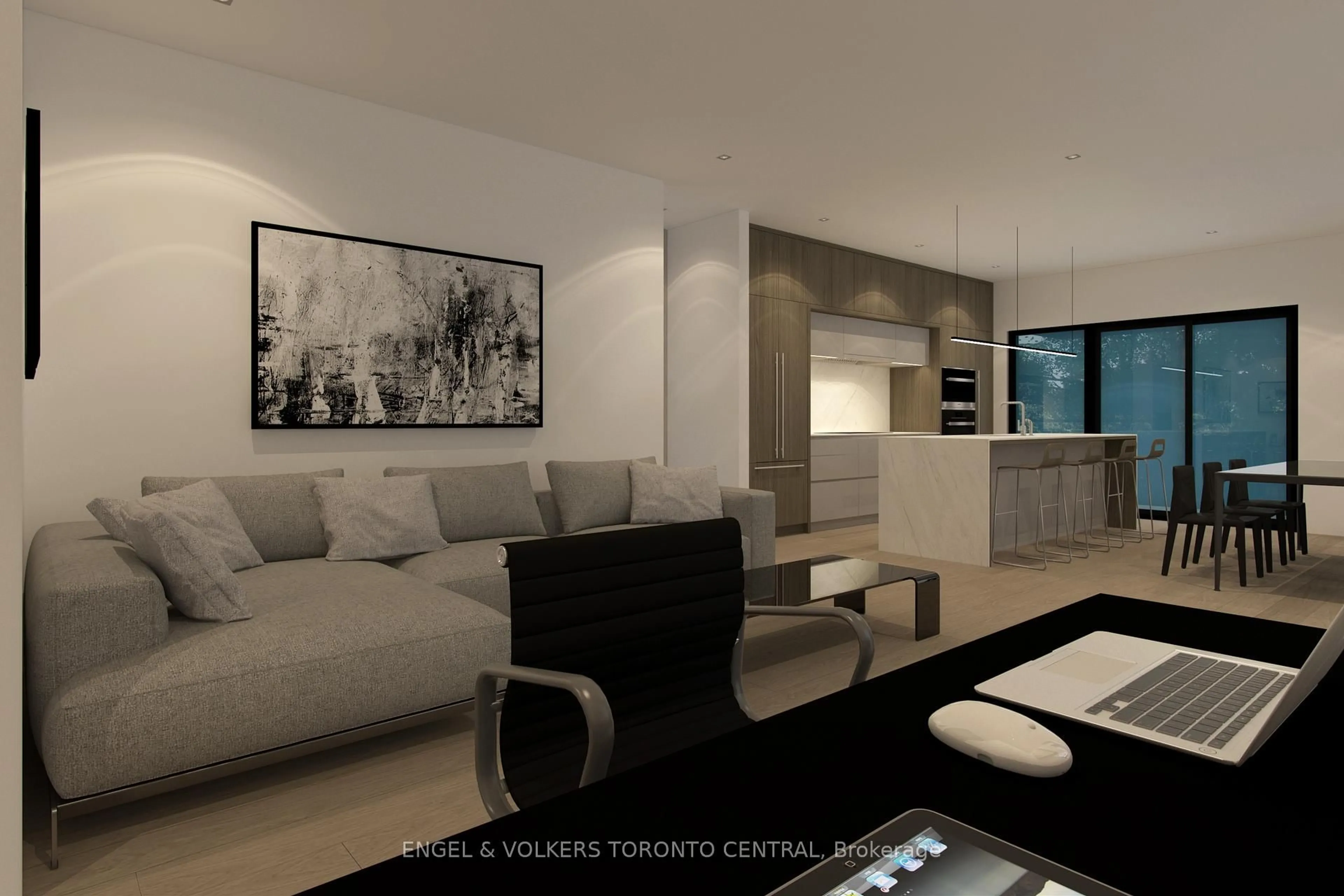 Living room with furniture, unknown for 276 Lanor Ave, Toronto Ontario M8W 2P9