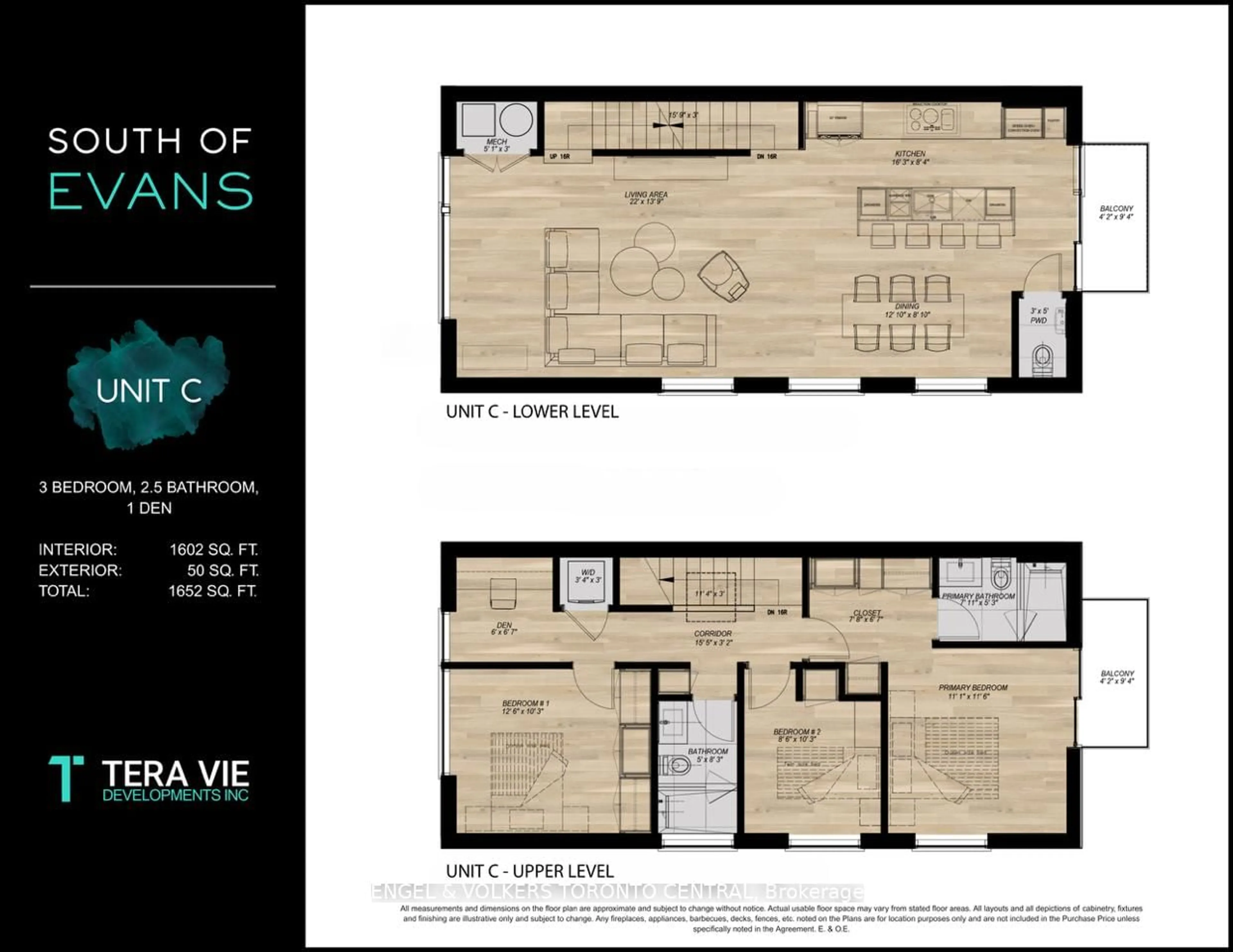 Floor plan for 276 Lanor Ave #C, Toronto Ontario M8W 2P9