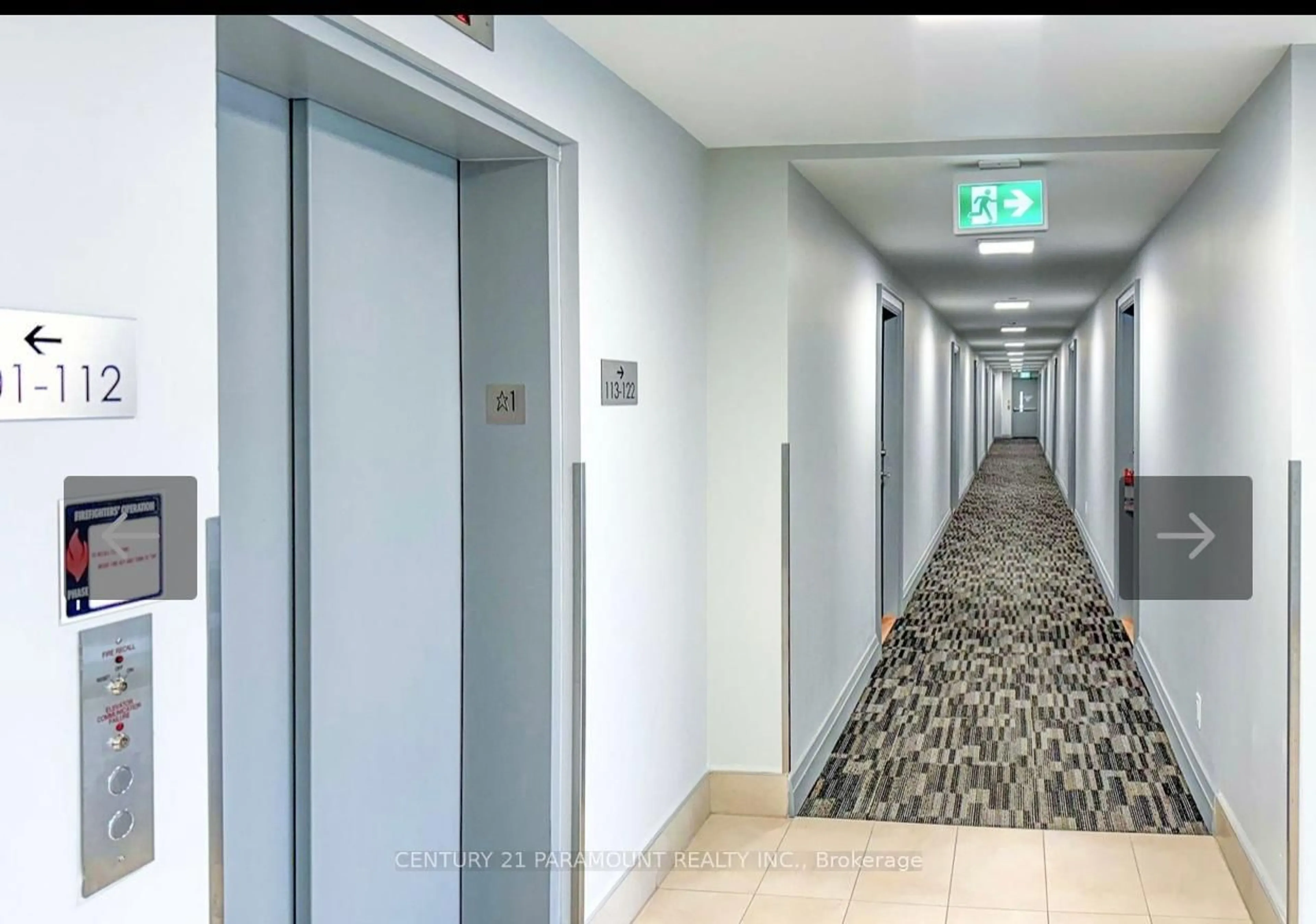Indoor foyer for 95 Attmar Dr #319, Brampton Ontario L6P 0Y6