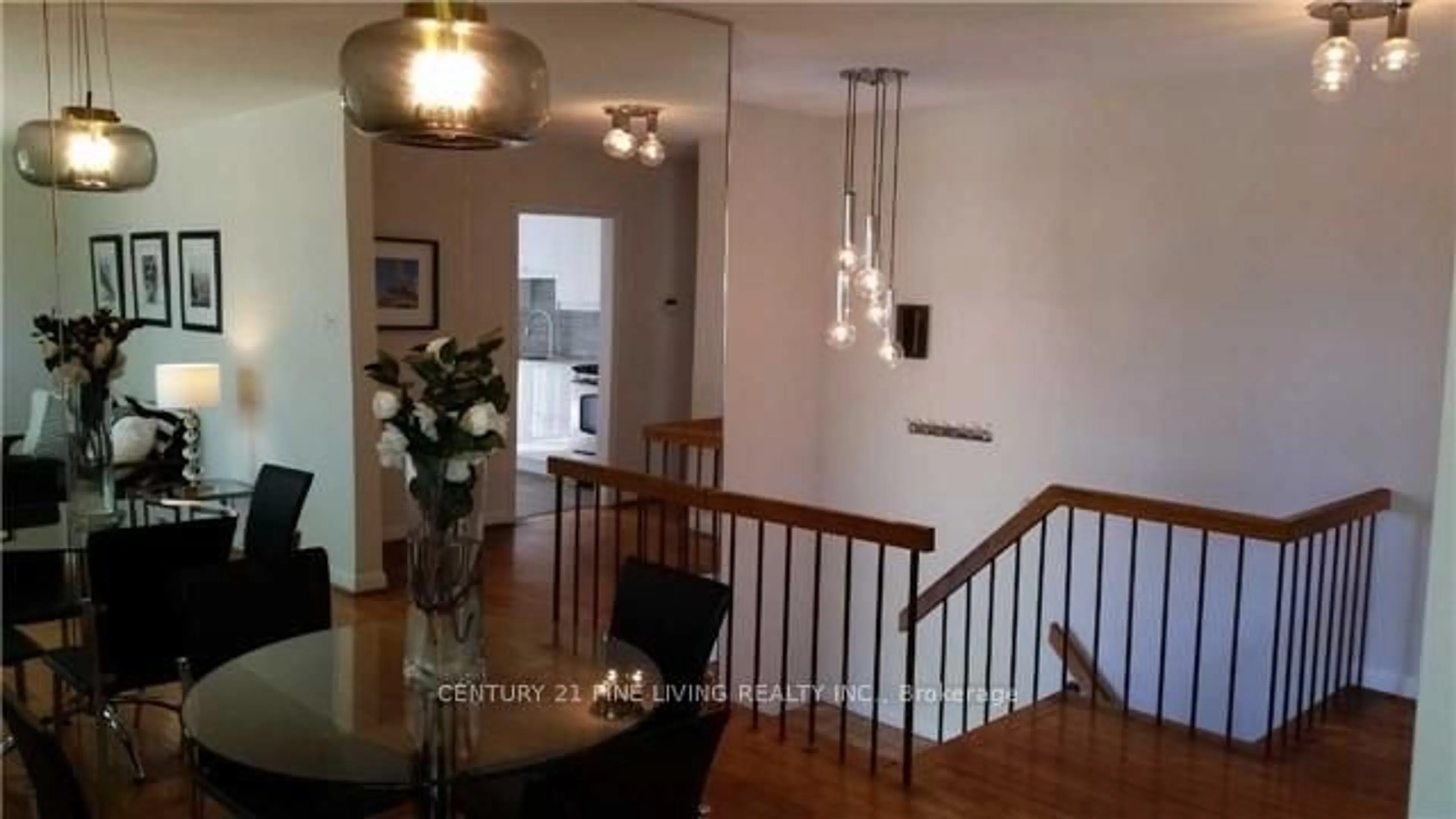 Dining room, wood/laminate floor for 35 Hartland Rd, Toronto Ontario M9C 4S9