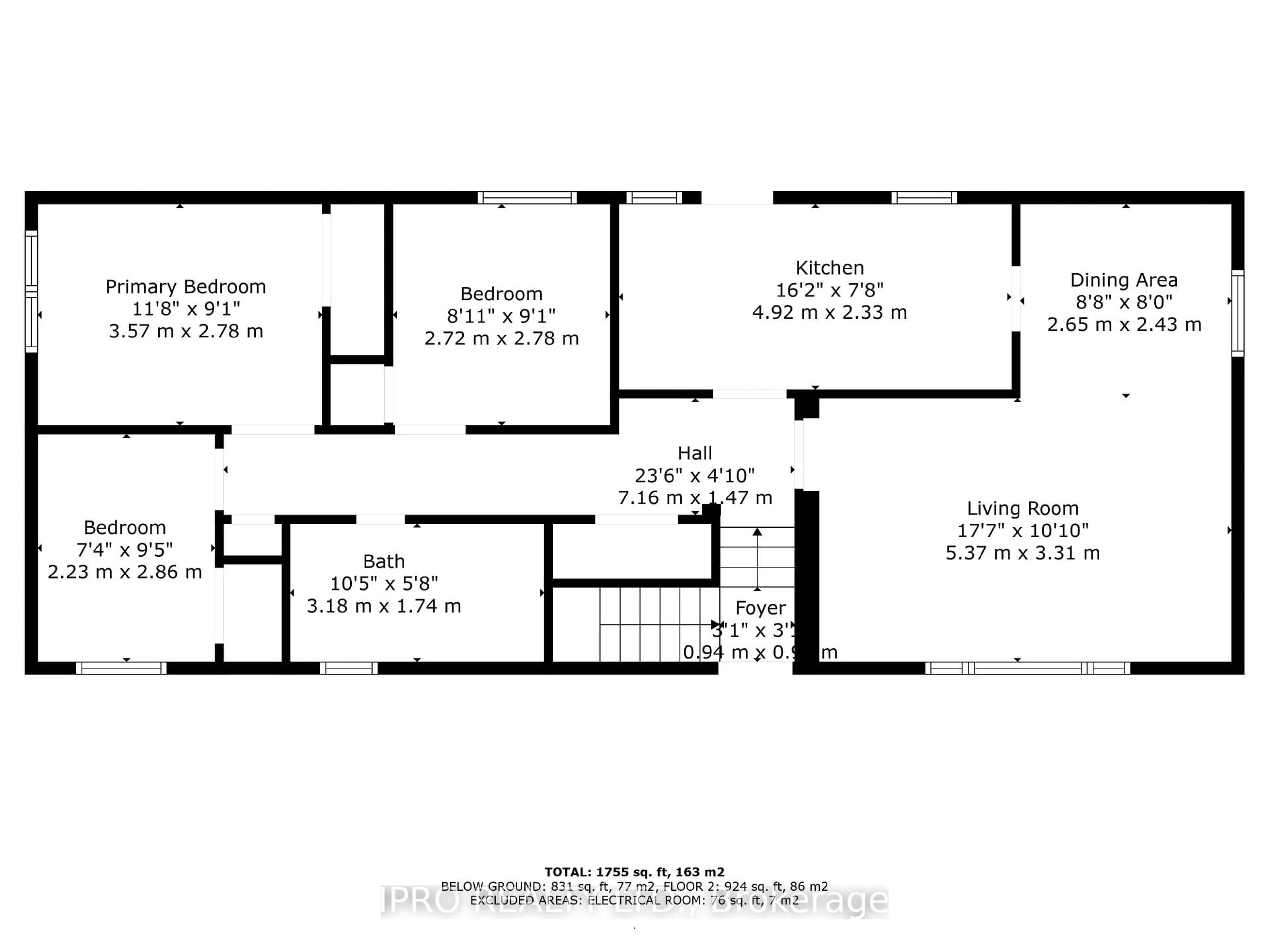 Floor plan for 43 Sherwood Cres, Brampton Ontario L6X 2C9
