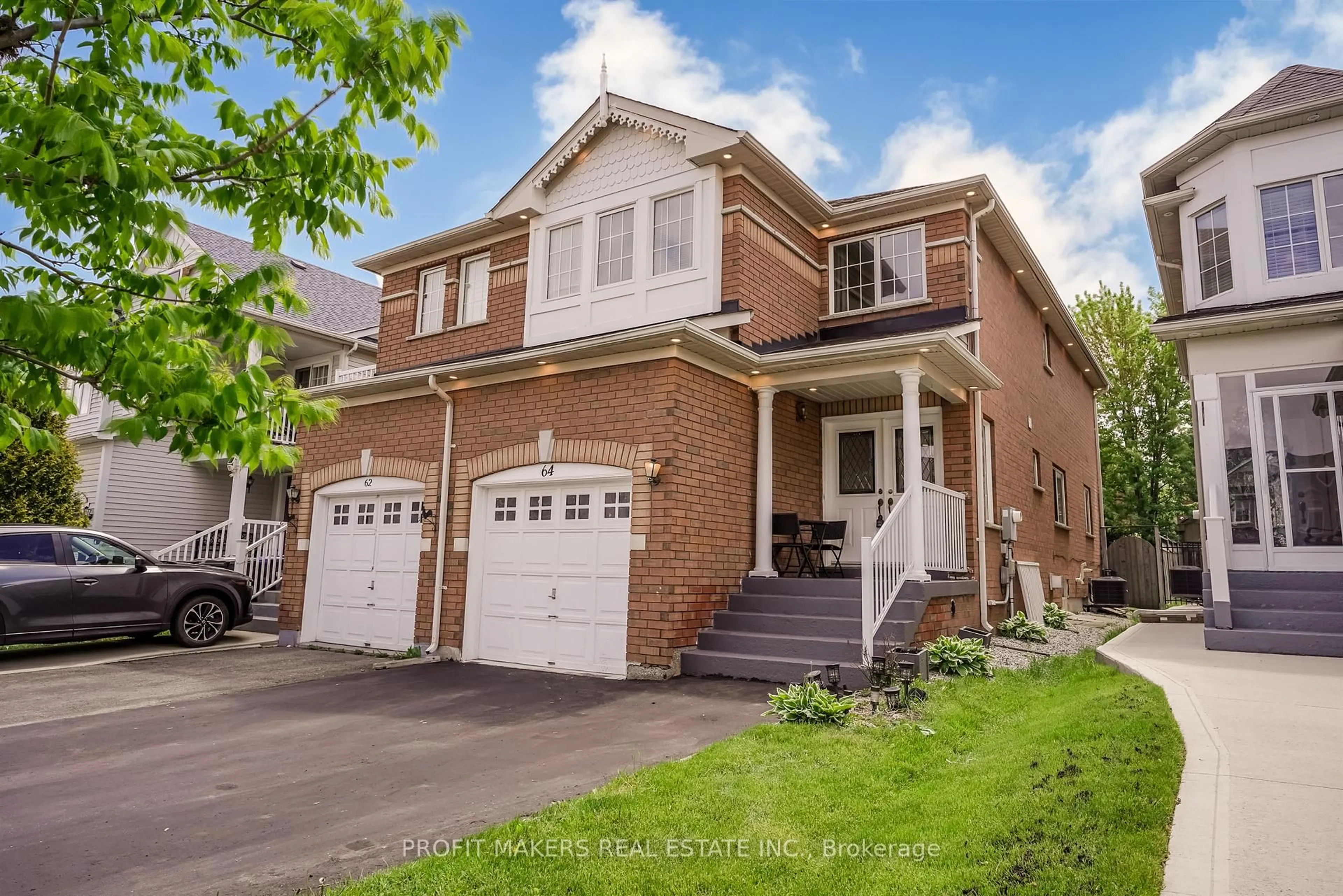 Home with brick exterior material, street for 64 Tiller Tr, Brampton Ontario L6X 4S6