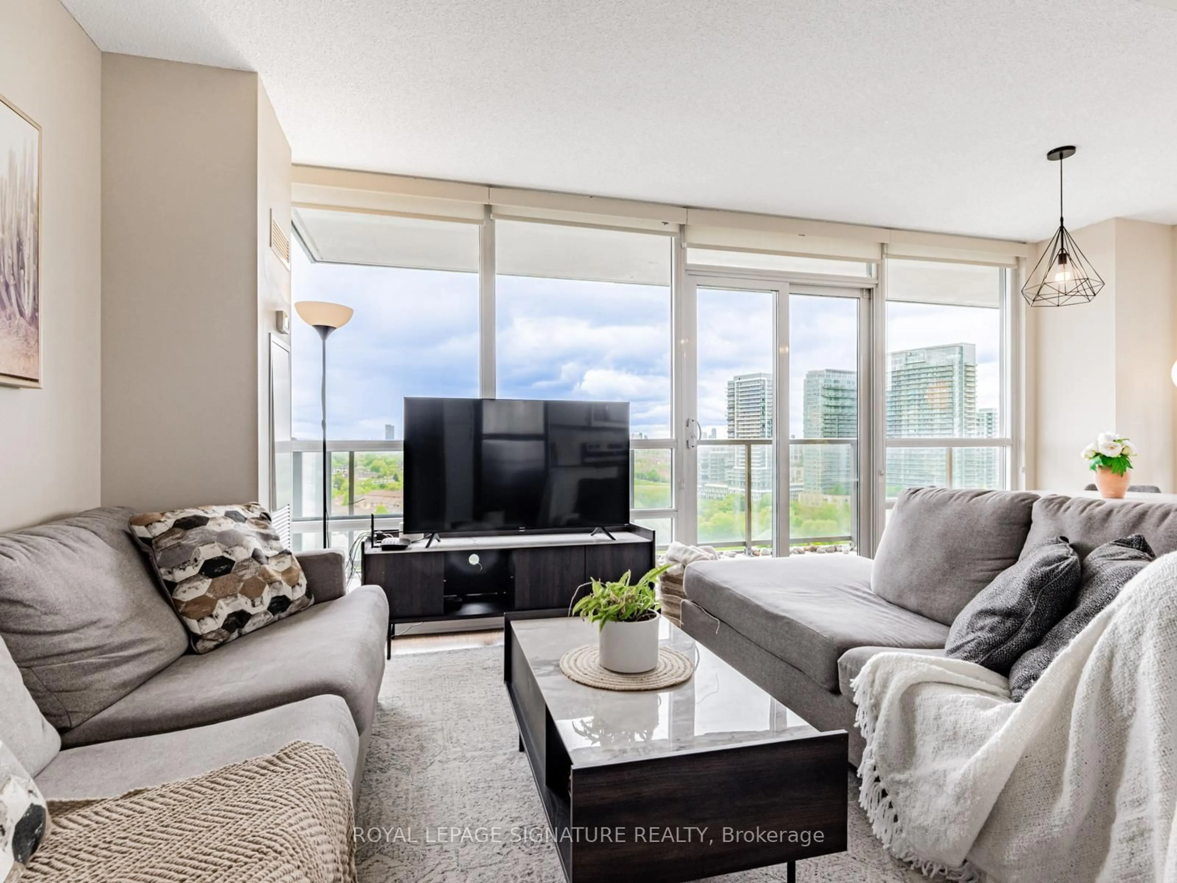 Living room with furniture, unknown for 15 Legion Rd #1804, Toronto Ontario M8V 0A9