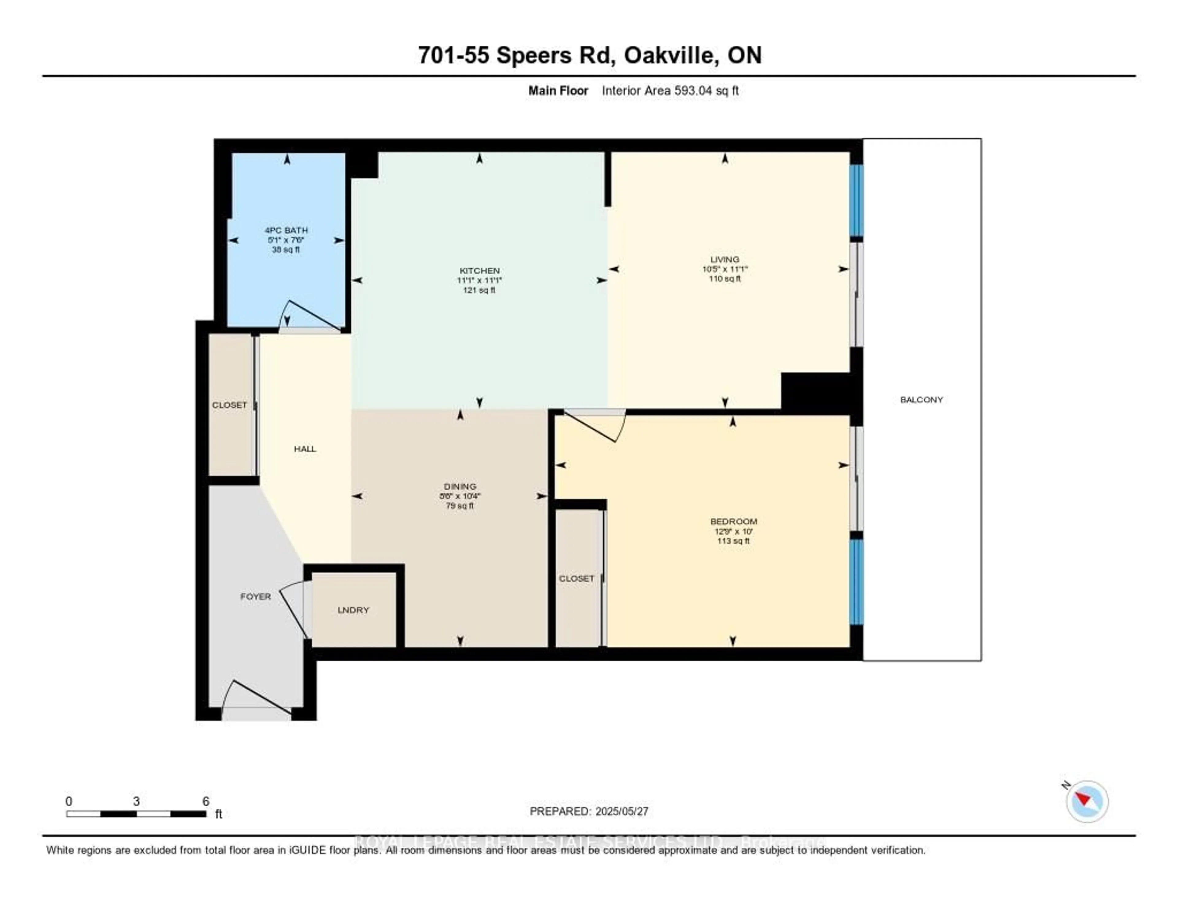 Floor plan for 55 Speers Rd #701, Oakville Ontario L6K 0H9