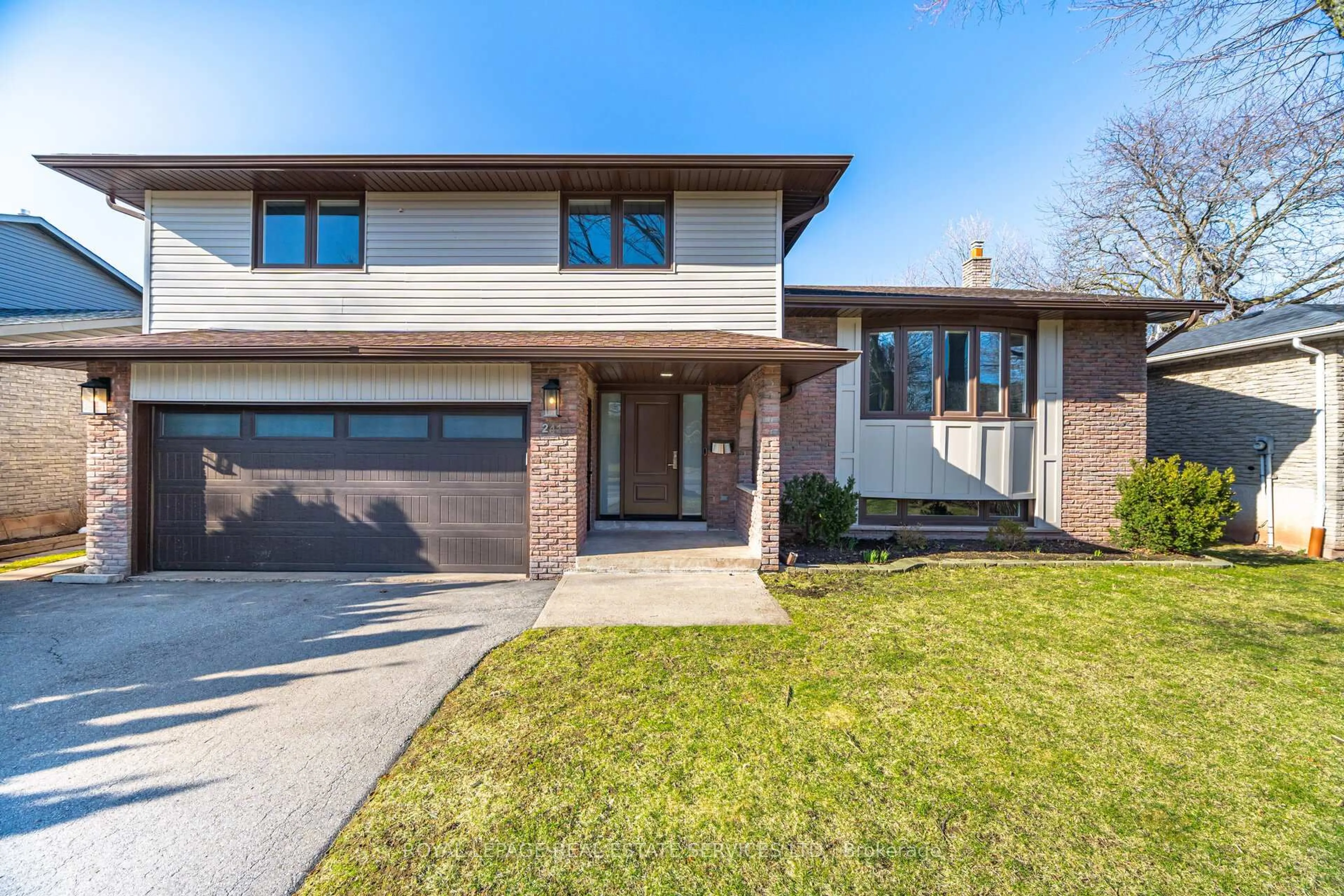 Home with brick exterior material, street for 241 Sunrise Cres, Oakville Ontario L6L 3L4