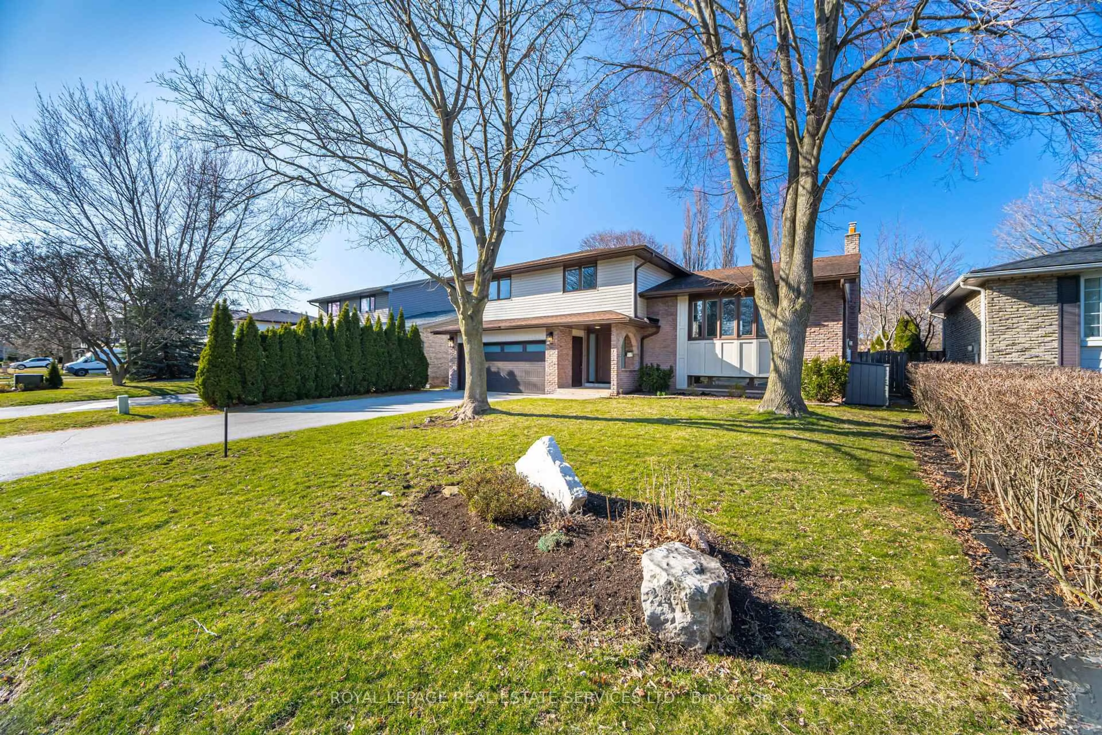 Home with brick exterior material, street for 241 Sunrise Cres, Oakville Ontario L6L 3L4