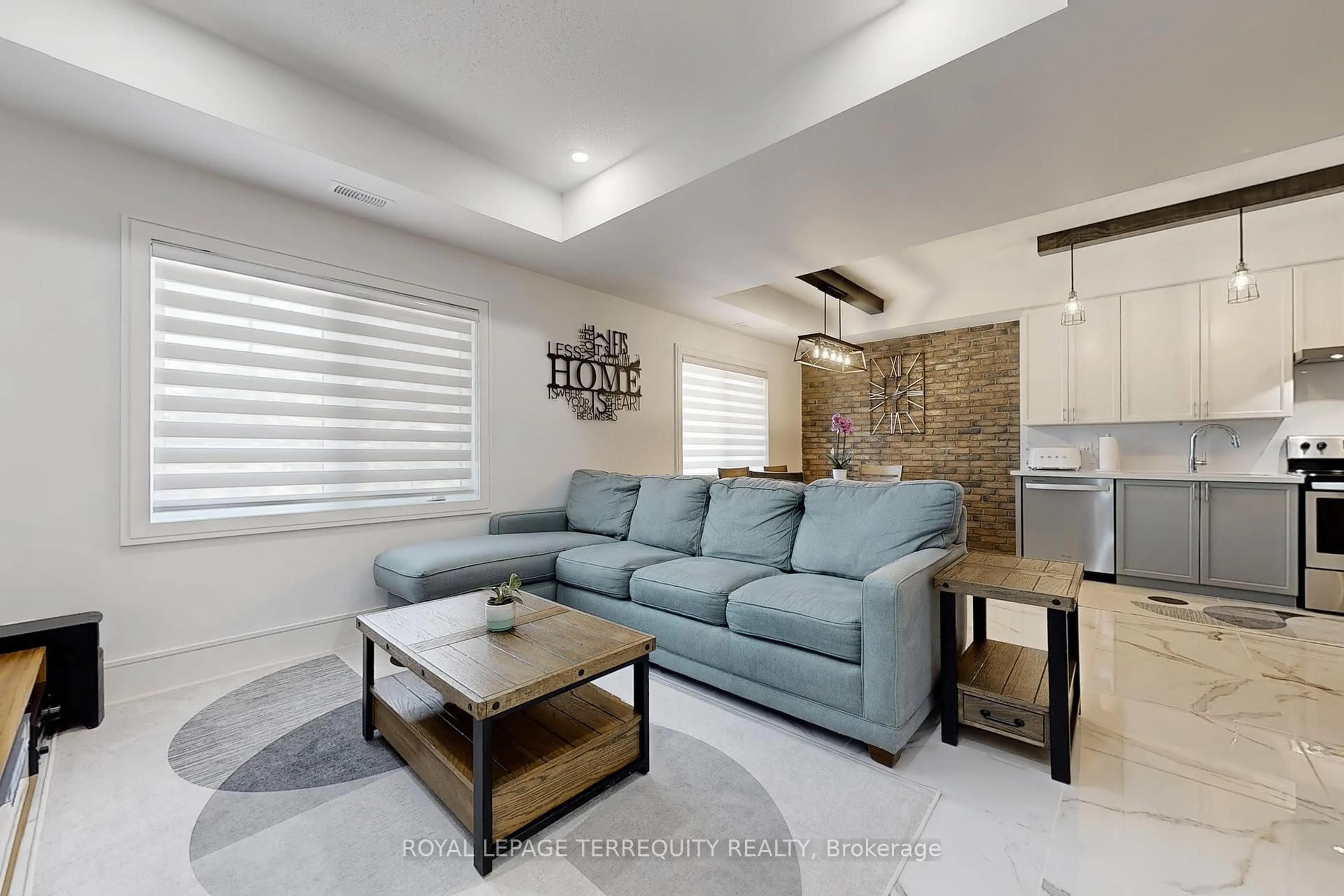 Living room with furniture, unknown for 15 Forbes Ave #2, Toronto Ontario M6M 0B5