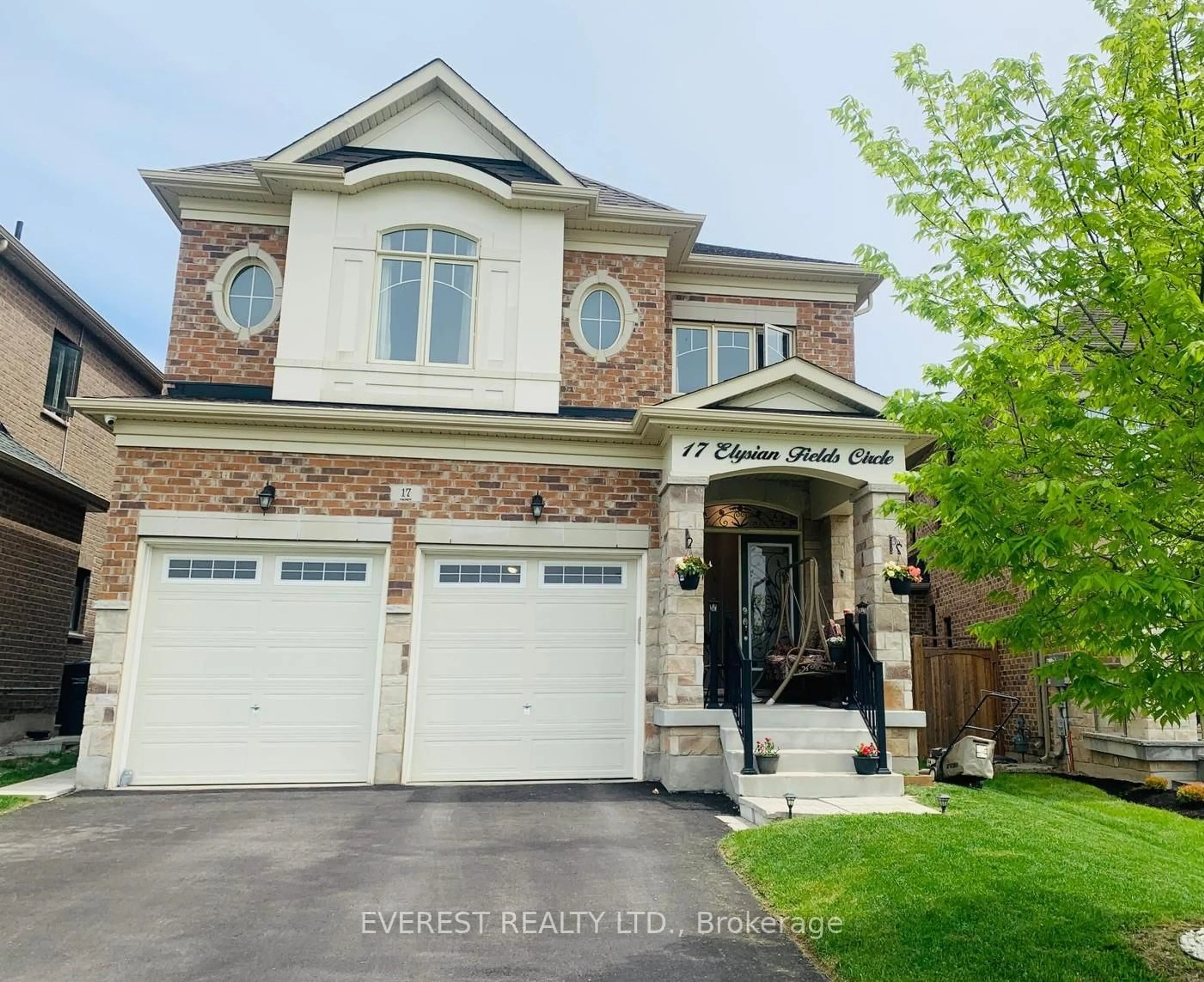 Home with brick exterior material, street for 17 Elysian Field Circ, Brampton Ontario L6Y 6E9