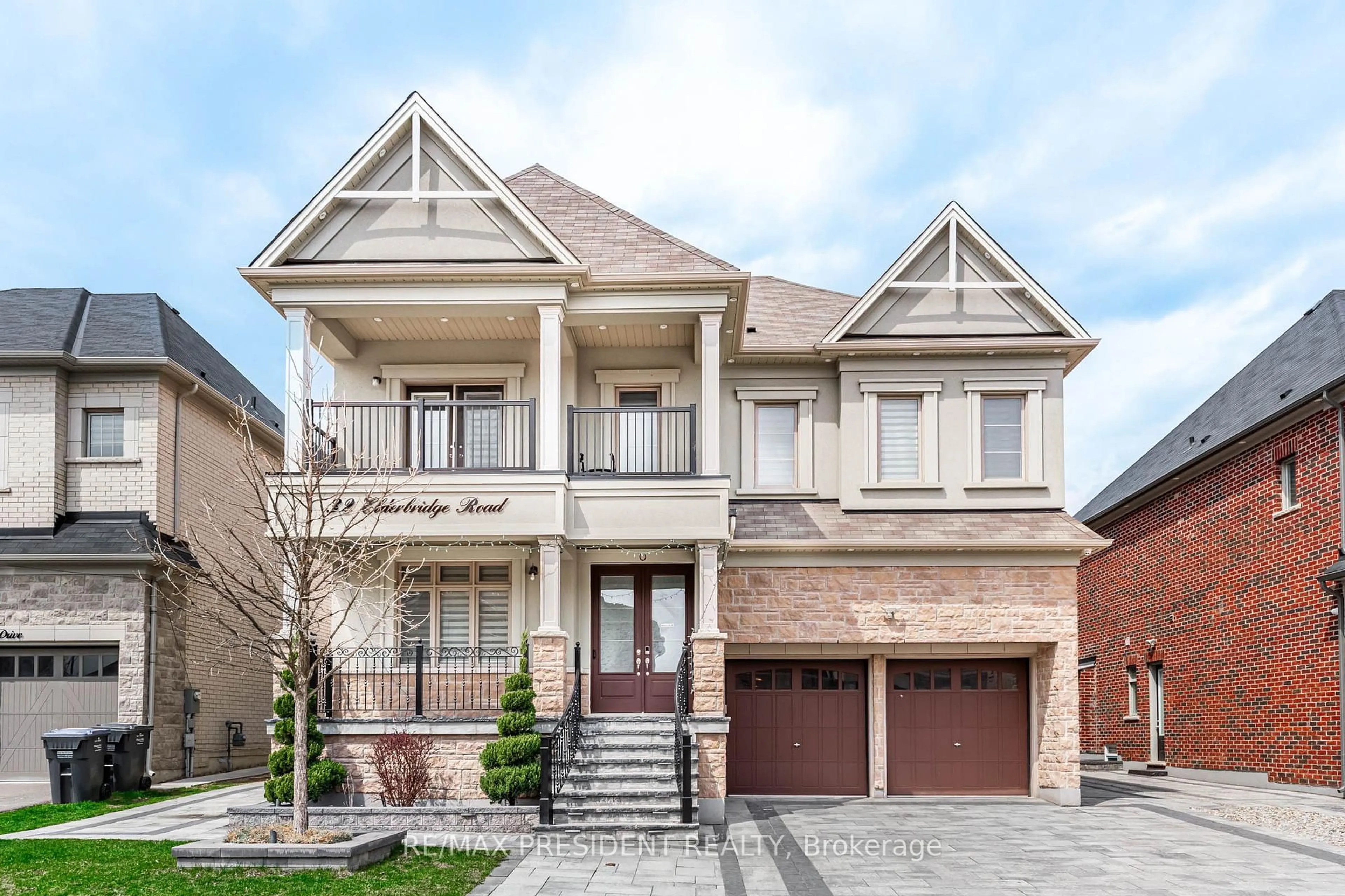 Home with brick exterior material, street for 32 Elderbridge Rd, Brampton Ontario L6P 4G5