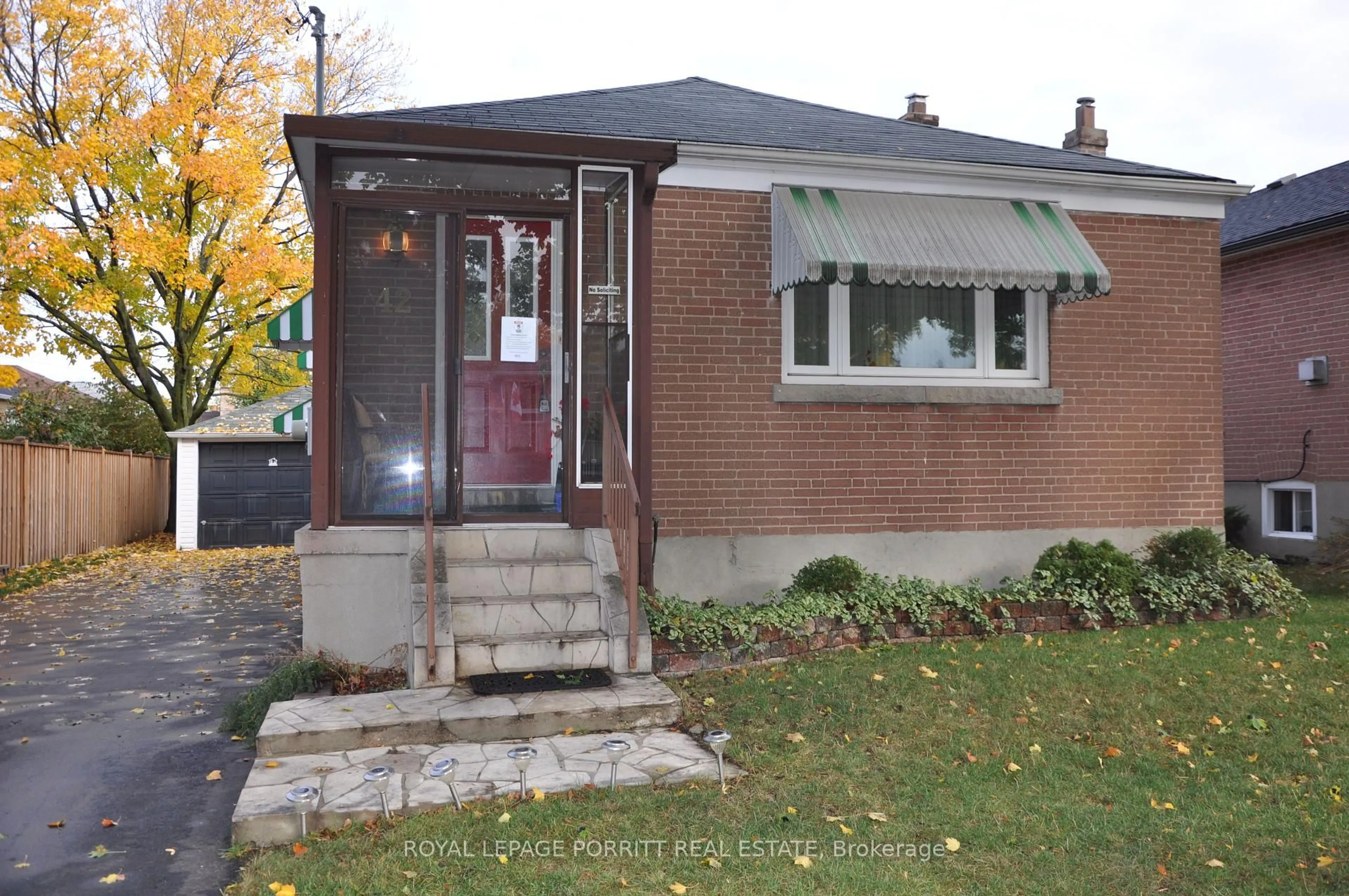 Home with brick exterior material, street for 42 Ecker Dr, Toronto Ontario M8W 2P4