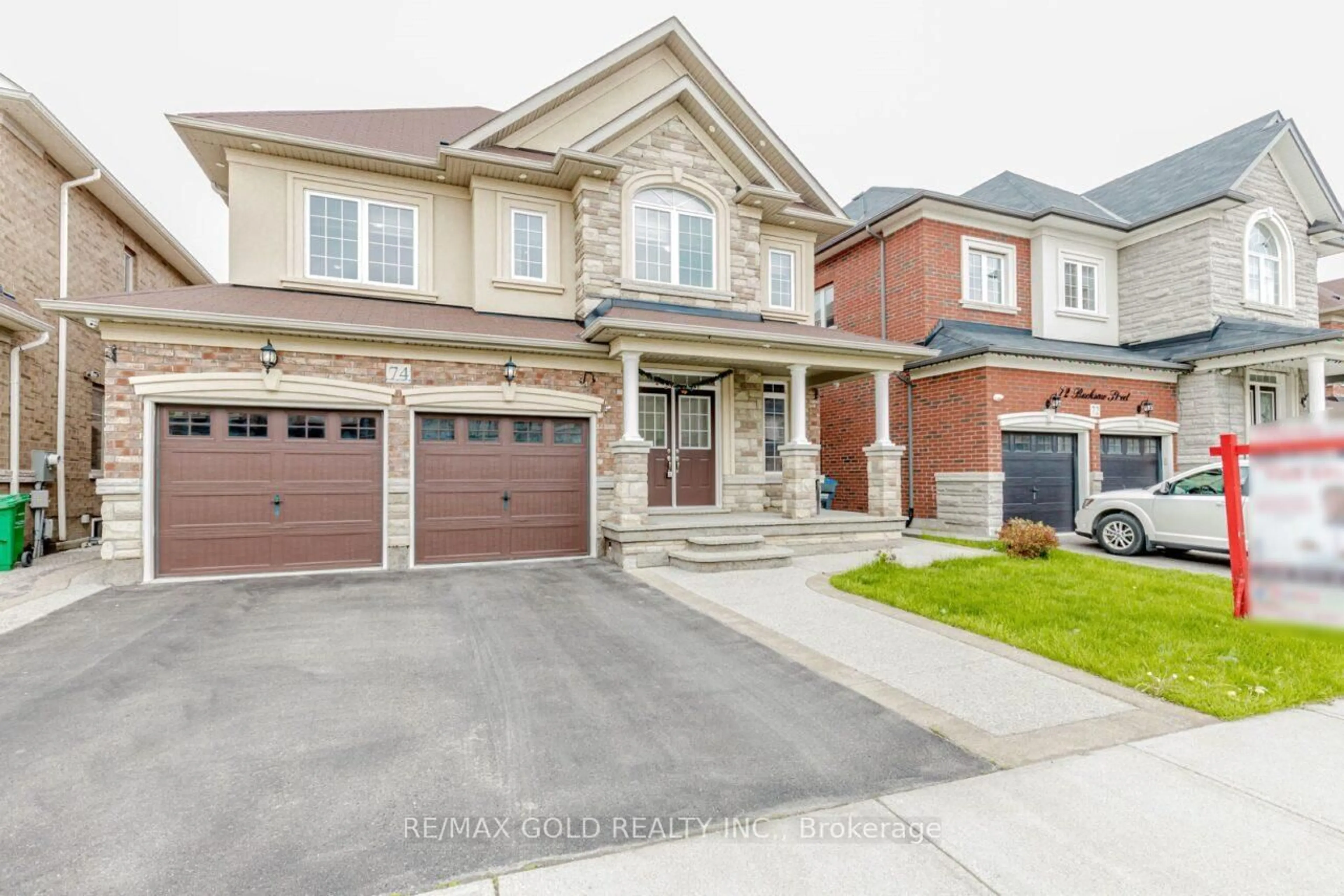 Home with brick exterior material, street for 74 Bucksaw St, Brampton Ontario L7A 4R3