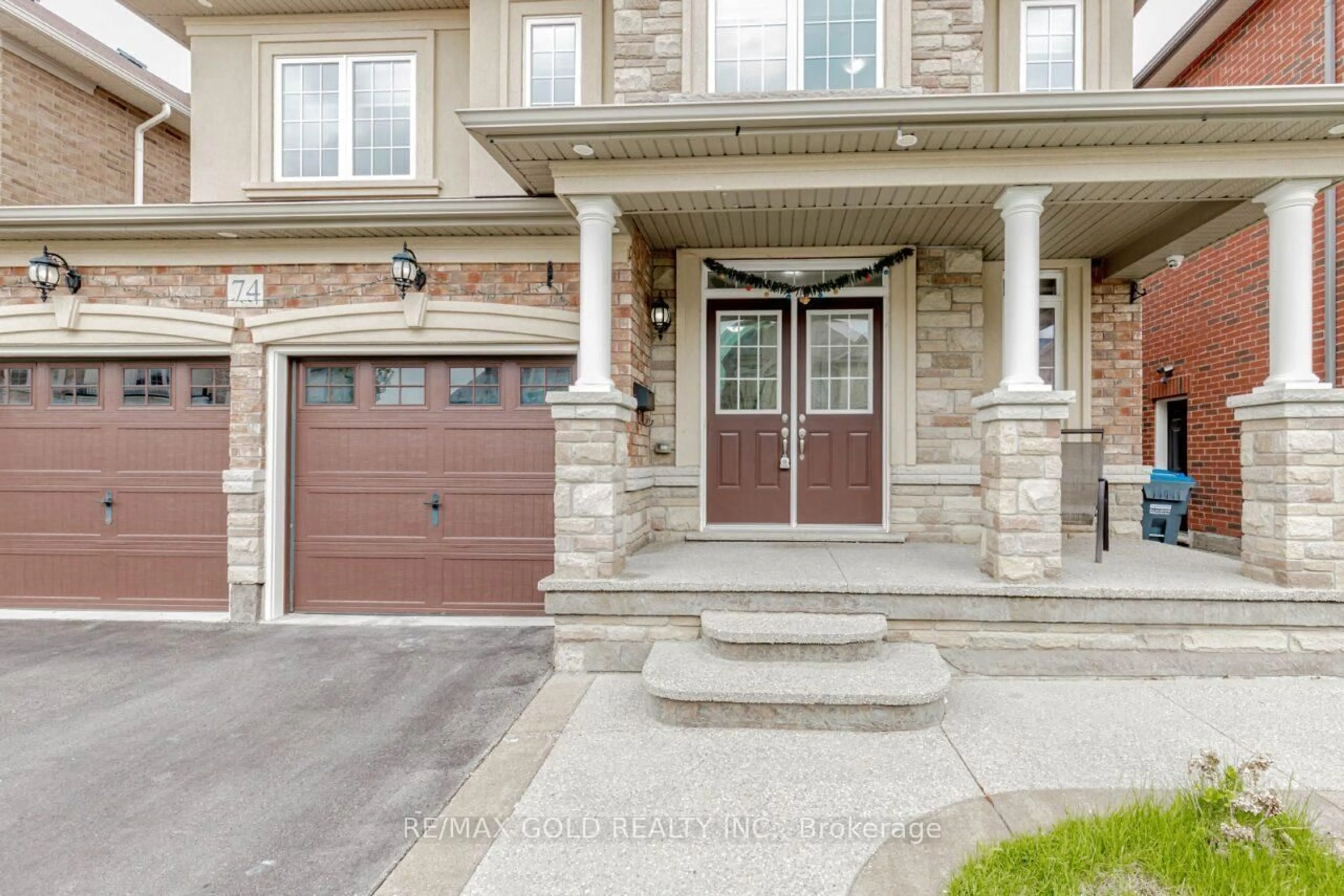 Home with brick exterior material, street for 74 Bucksaw St, Brampton Ontario L7A 4R3