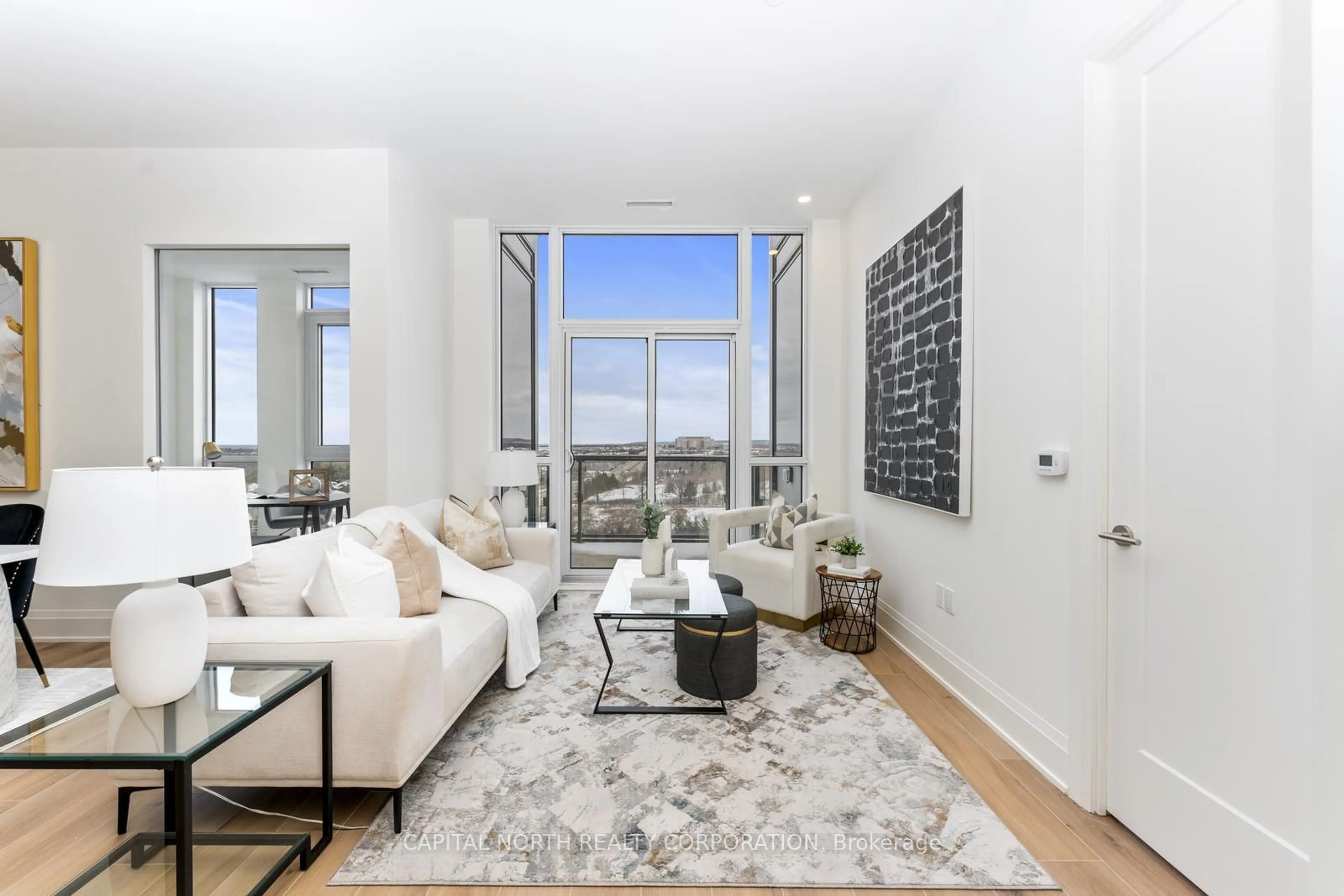 Living room with furniture, unknown for 509 Dundas St #801, Oakville Ontario L6M 4M2