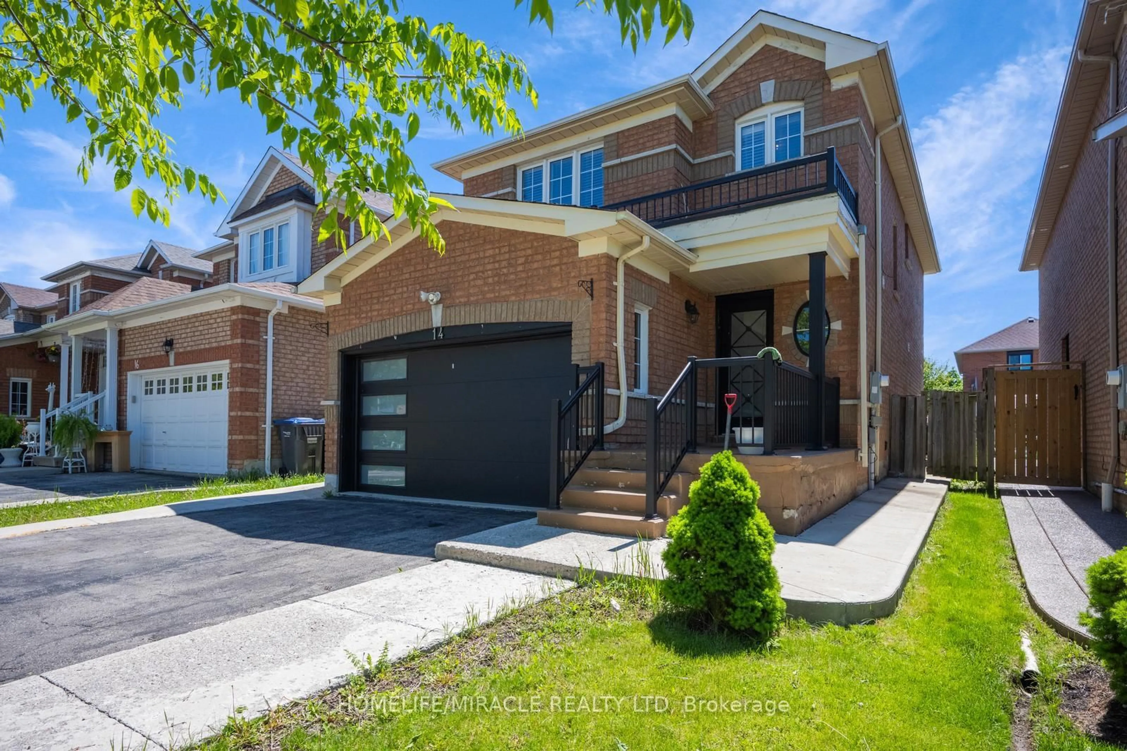 Home with brick exterior material, street for 14 Sunny Glen Cres, Brampton Ontario L7A 2C6
